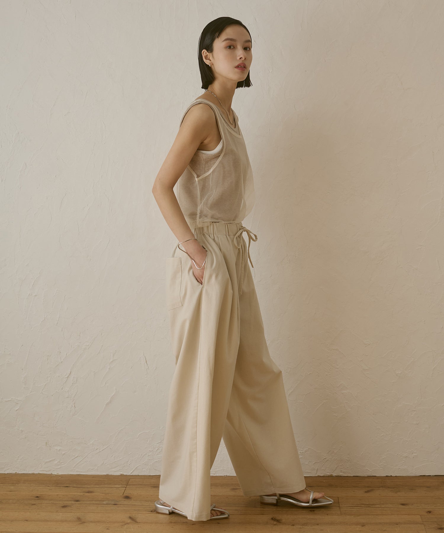 TULLE LAYERED TANK TOP