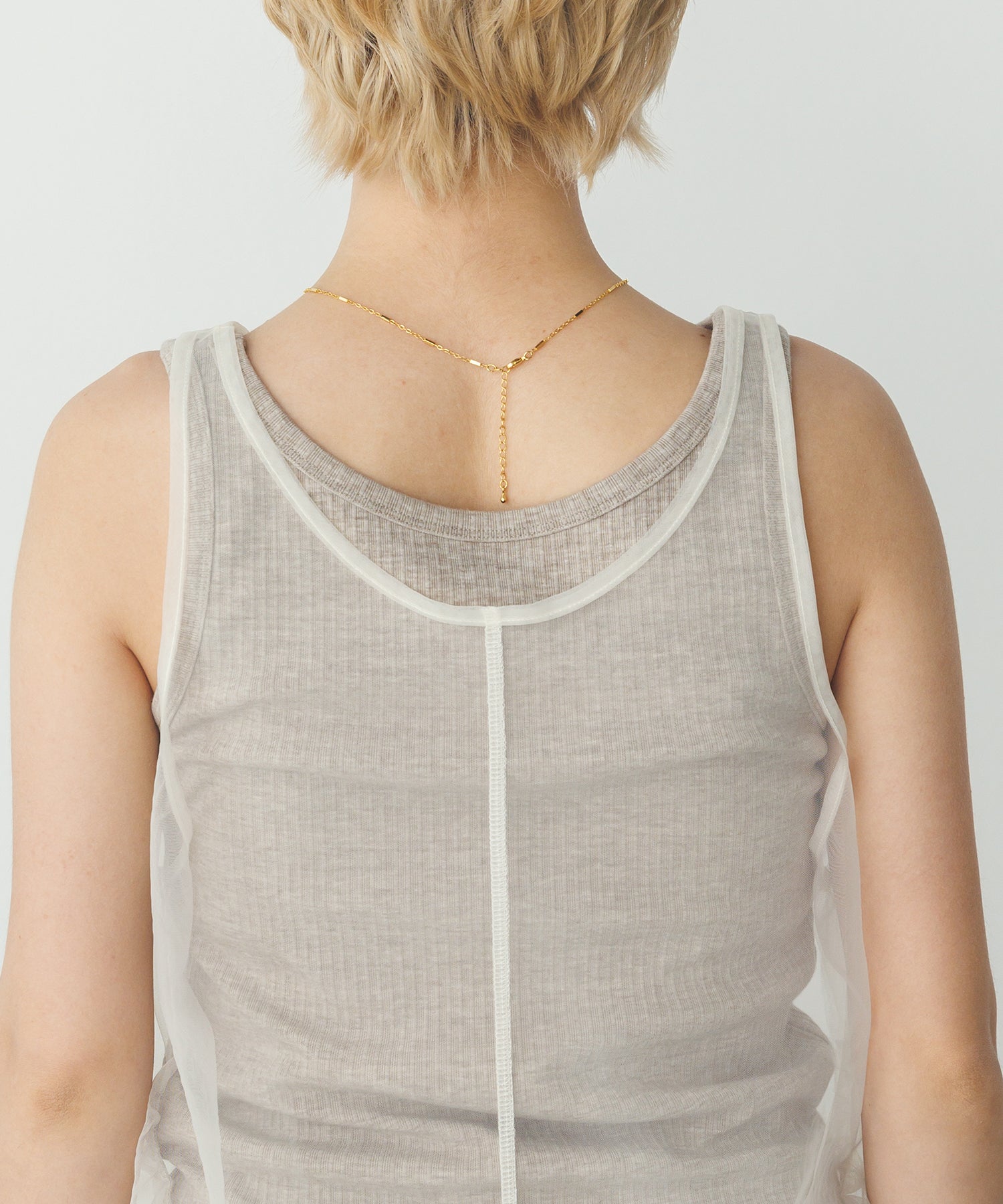 TULLE LAYERED TANK TOP