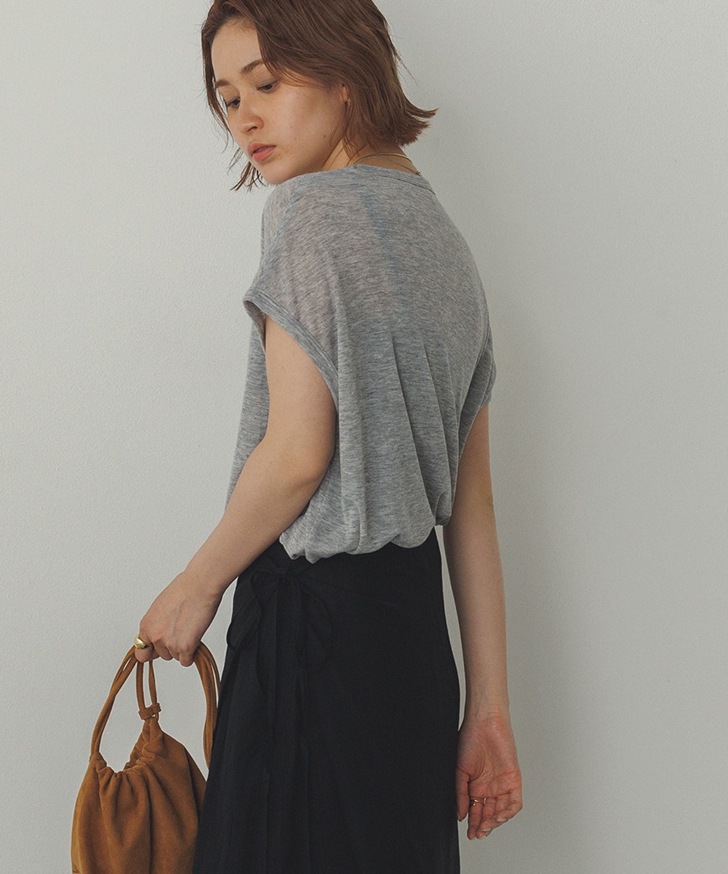 オーバーフレンチ シアーTシャツ