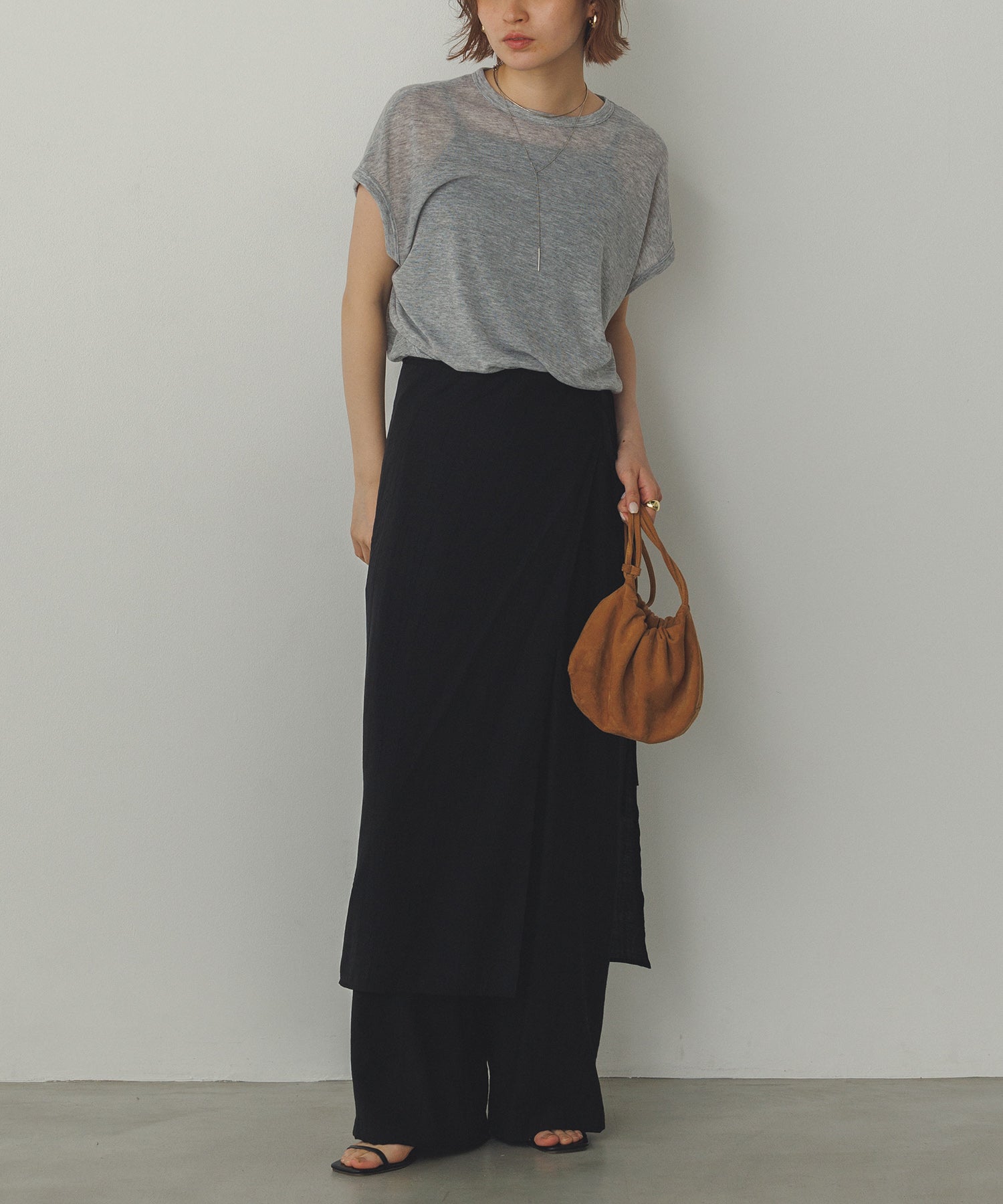 オーバーフレンチ シアーTシャツ