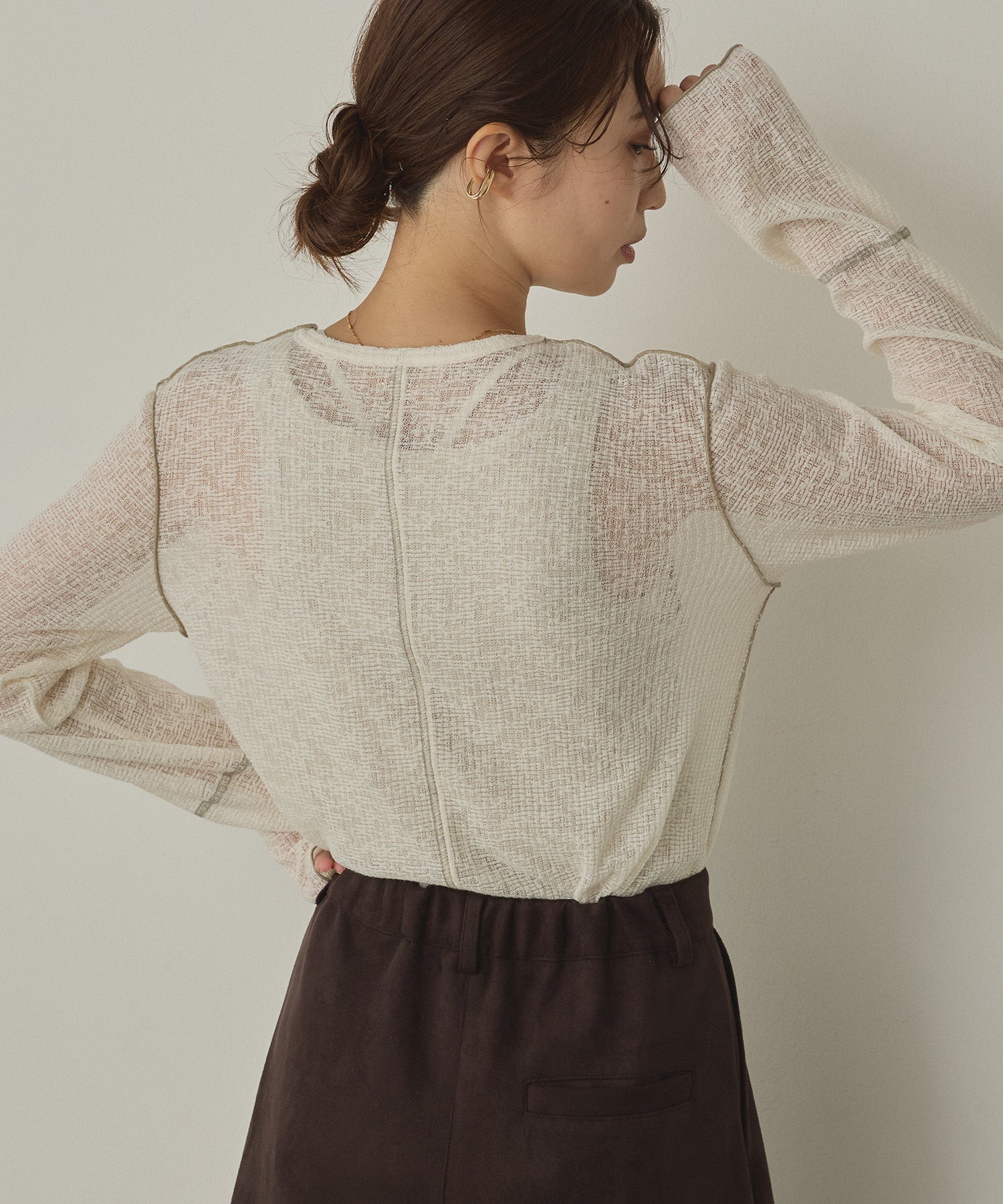 BICOLOR MELLOW SHEER TOPS