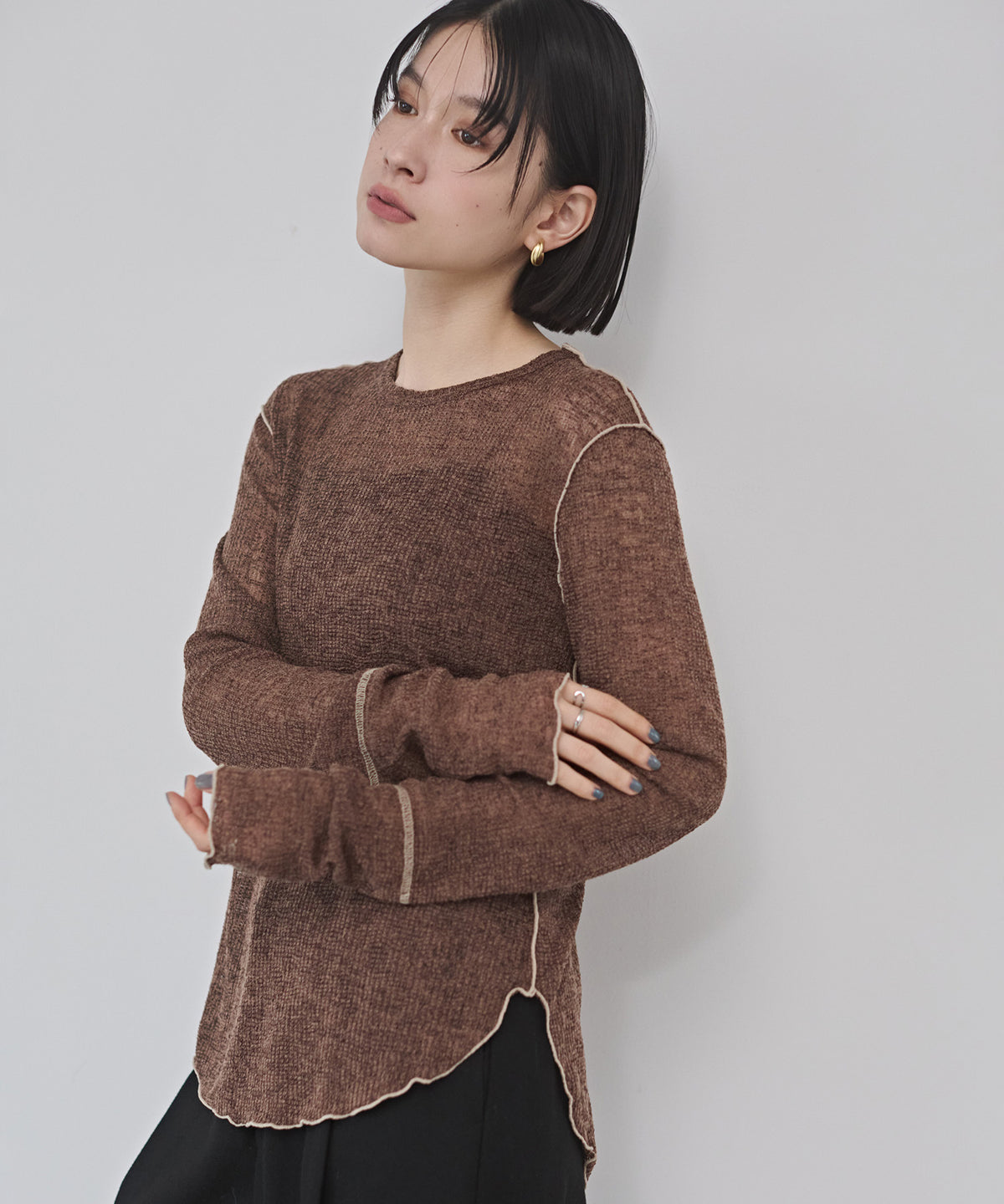 BICOLOR MELLOW SHEER TOPS