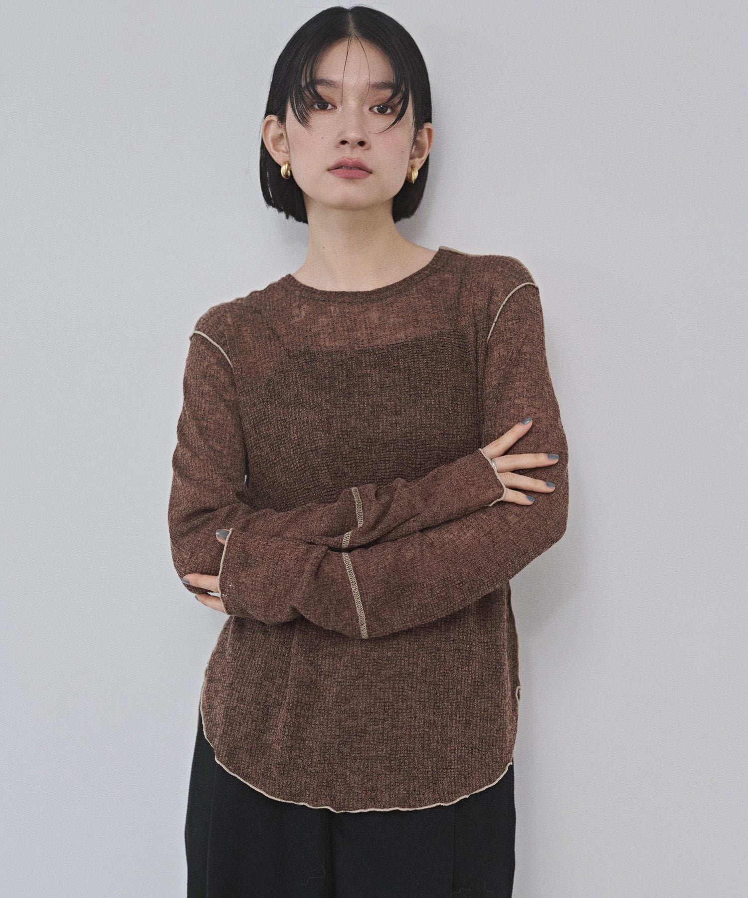 【新色追加】配色メロウ シアートップス