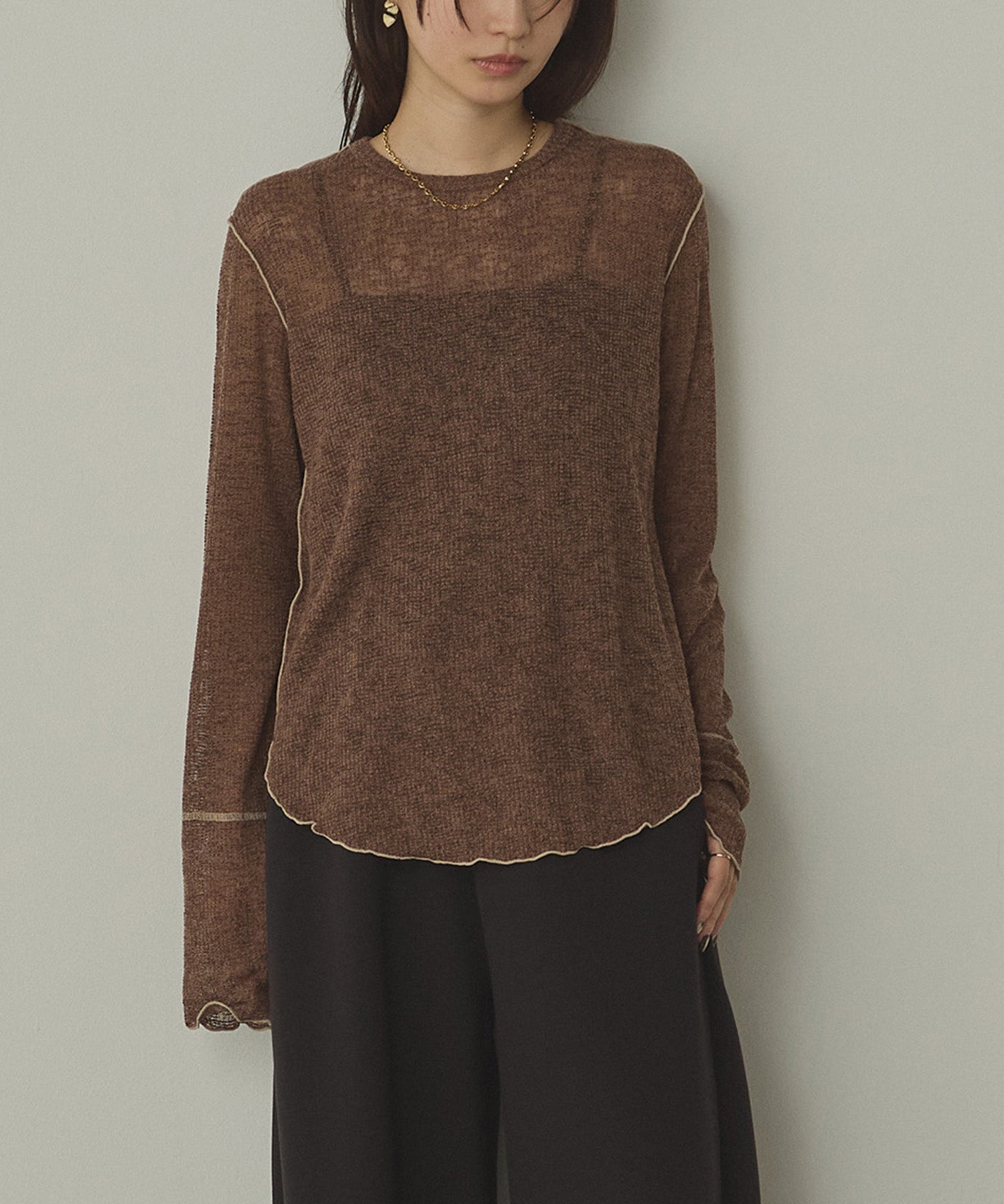 BICOLOR MELLOW SHEER TOPS