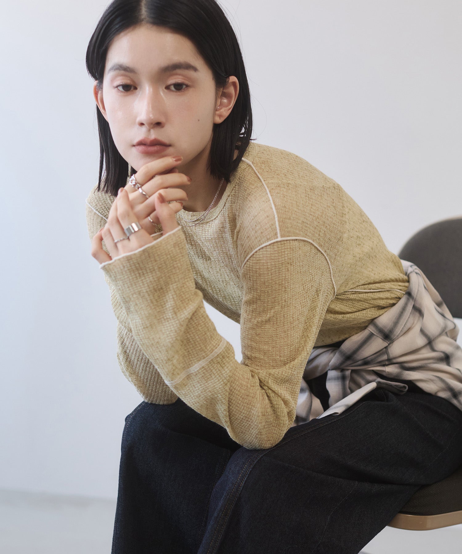 BICOLOR MELLOW SHEER TOPS