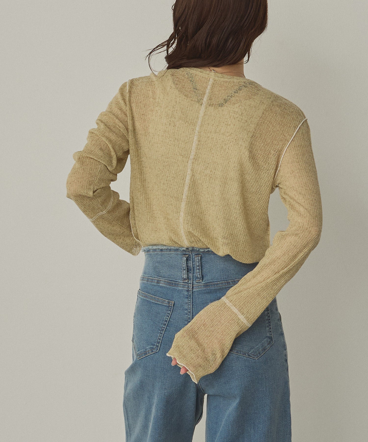 【新色追加】配色メロウ シアートップス