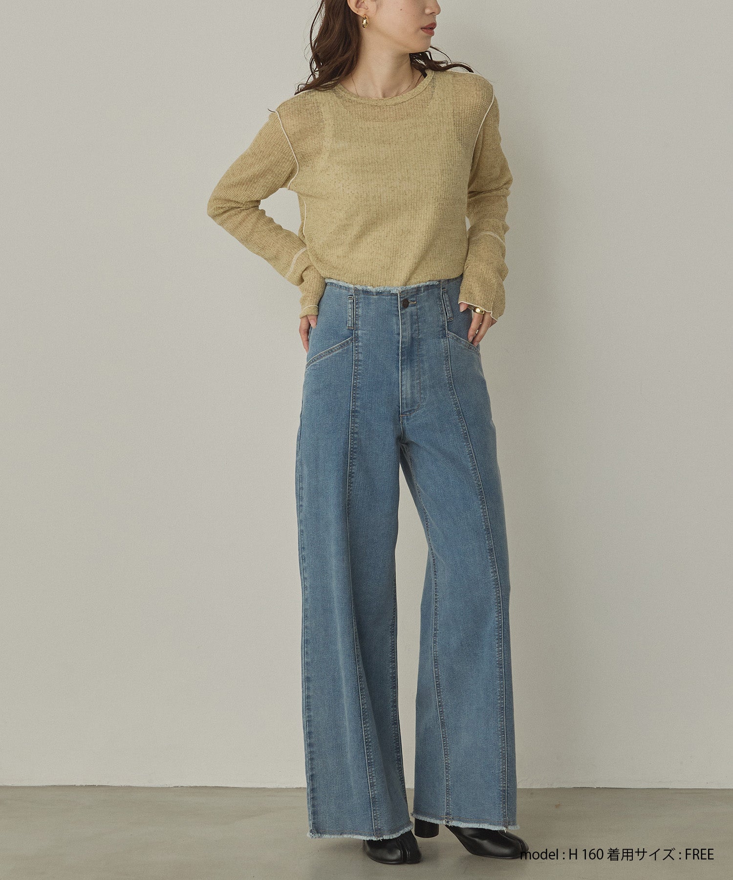 【新色追加】配色メロウ シアートップス