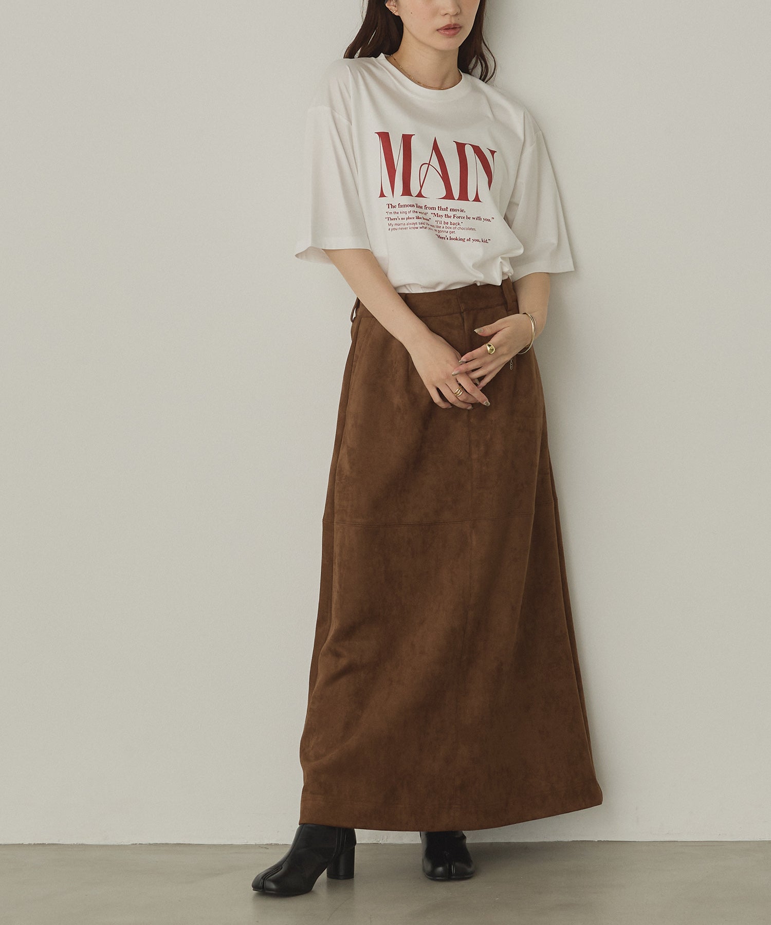 ロゴプリント 半袖T