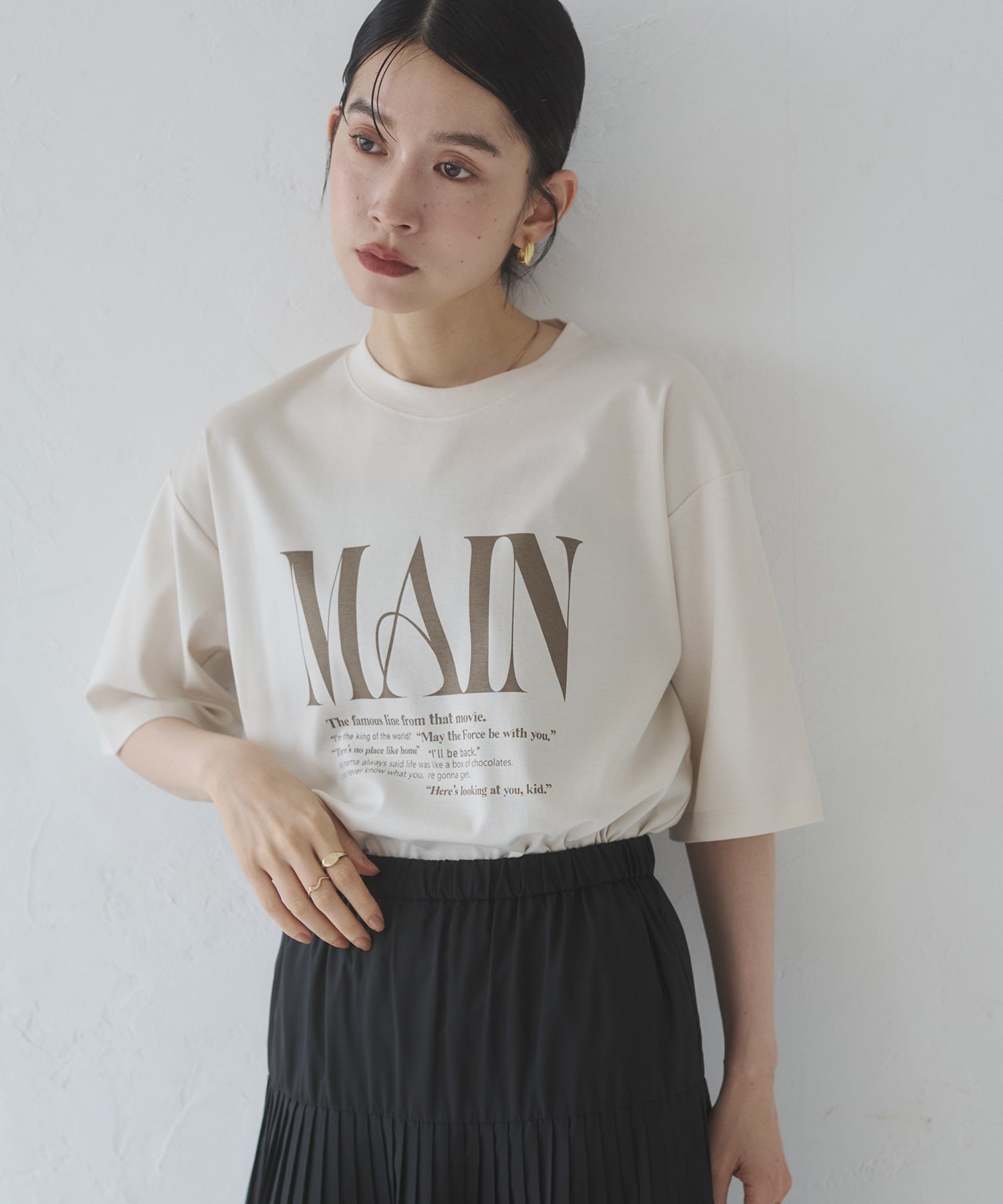 ロゴプリント 半袖T