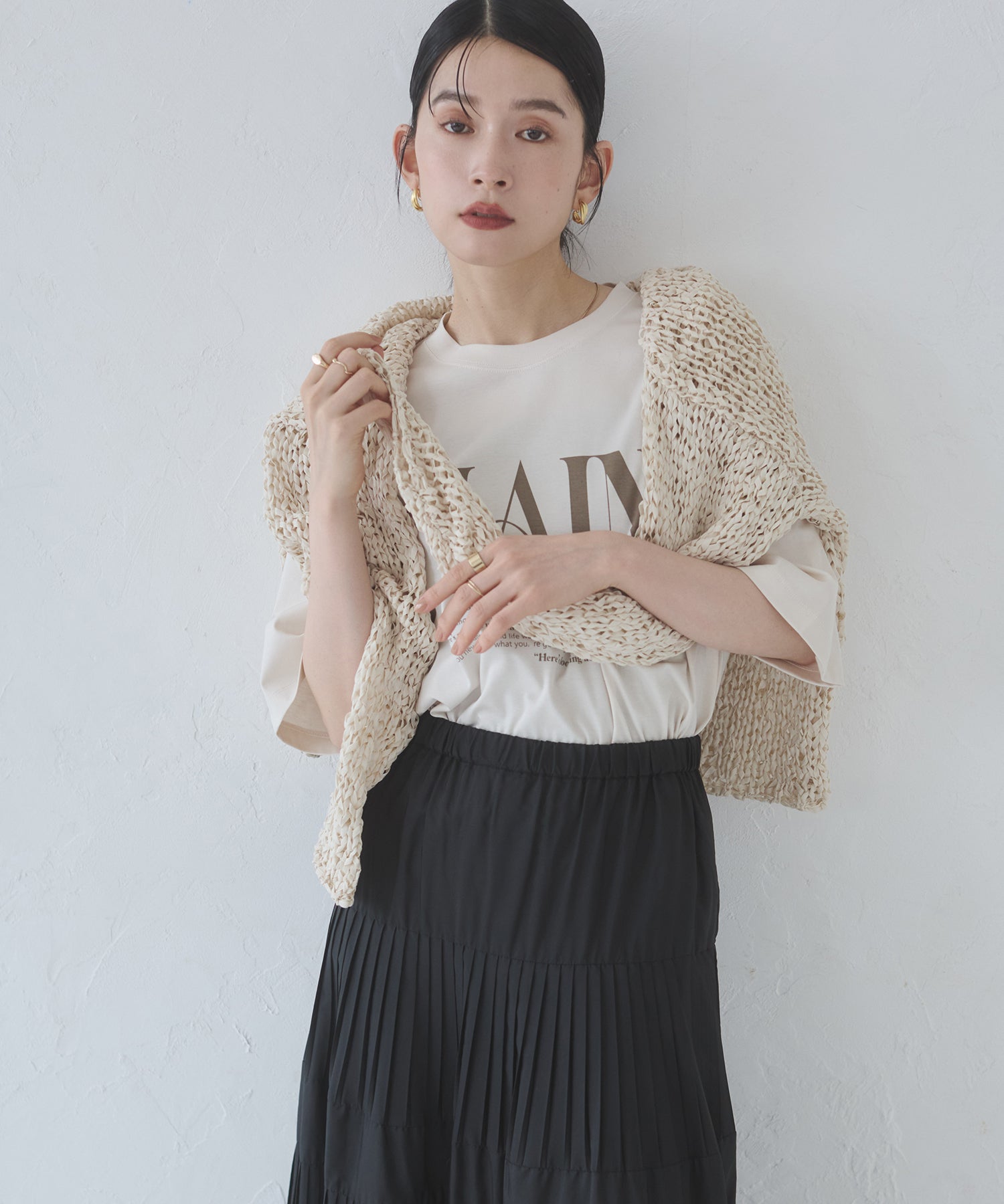 ロゴプリント 半袖T