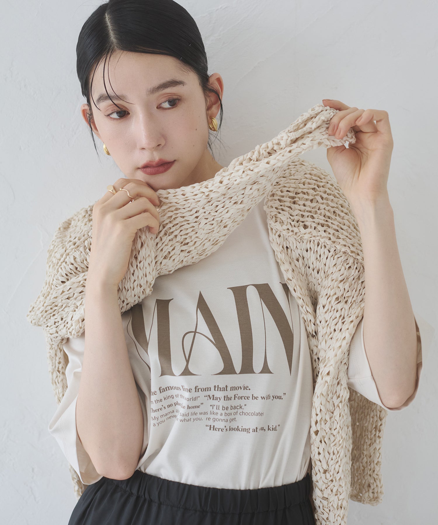 ロゴプリント 半袖T