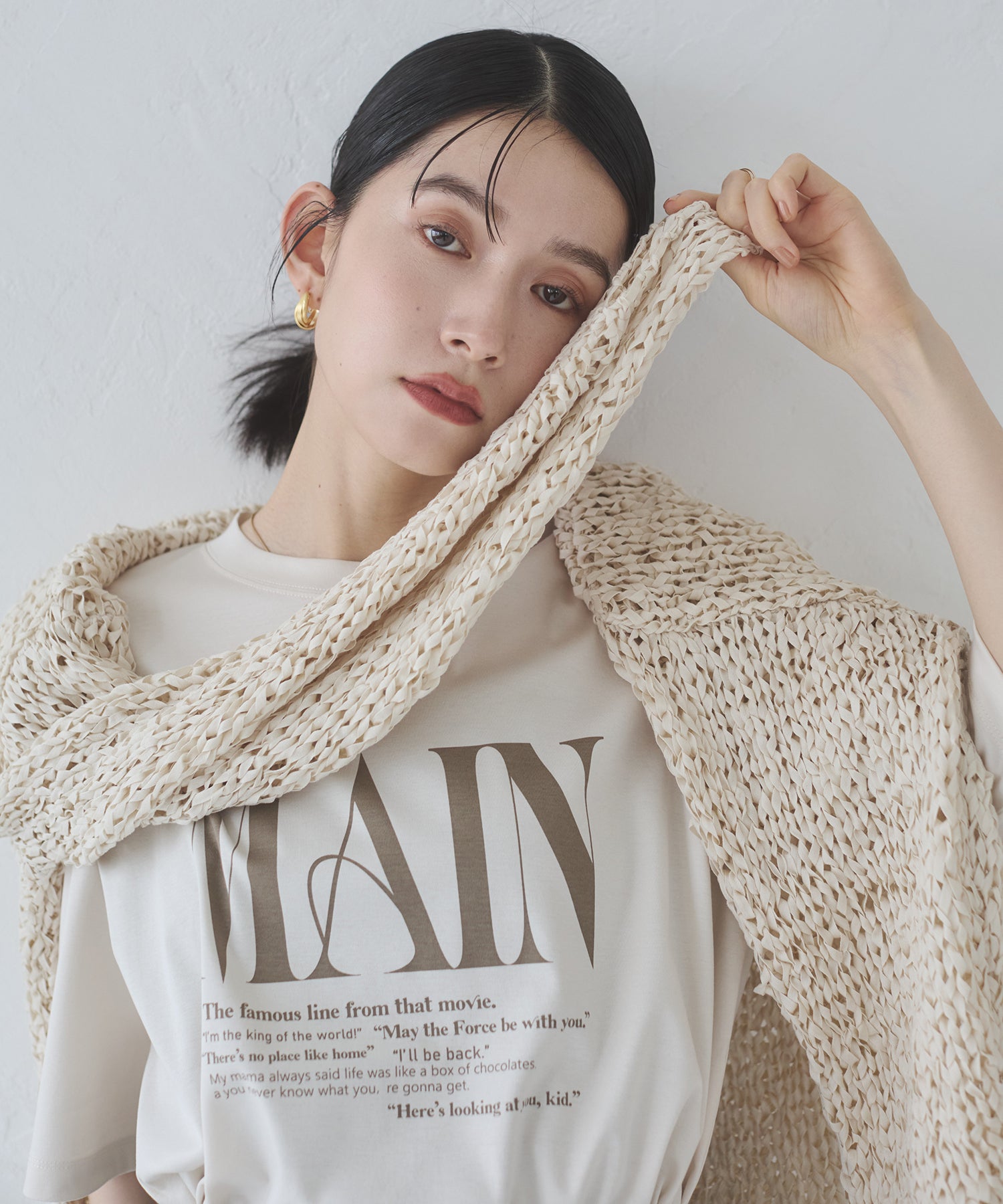 ロゴプリント 半袖T