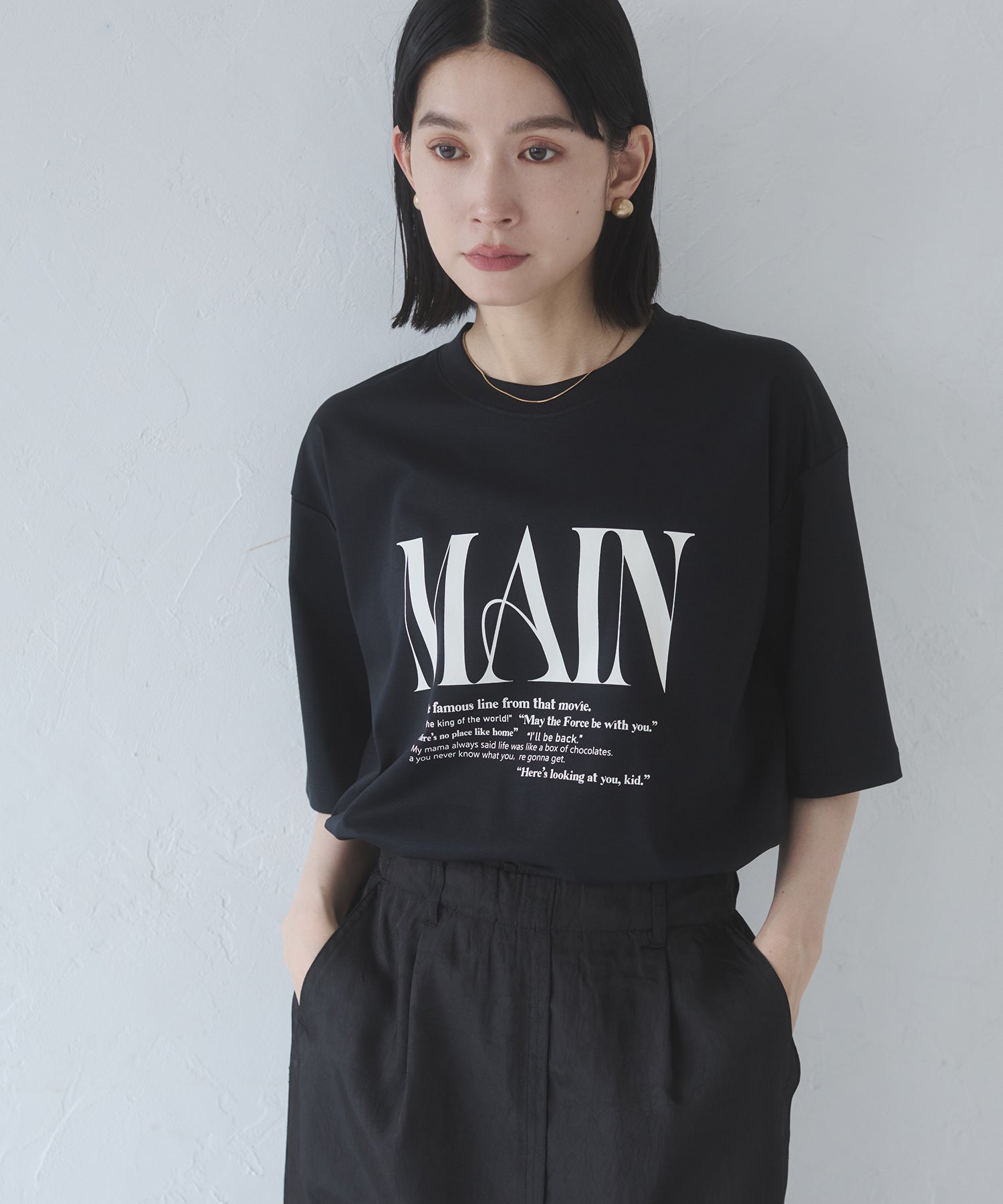 ロゴプリント 半袖T