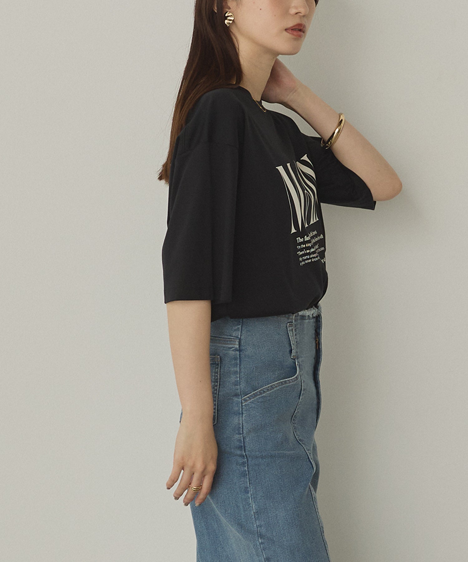 ロゴプリント 半袖T