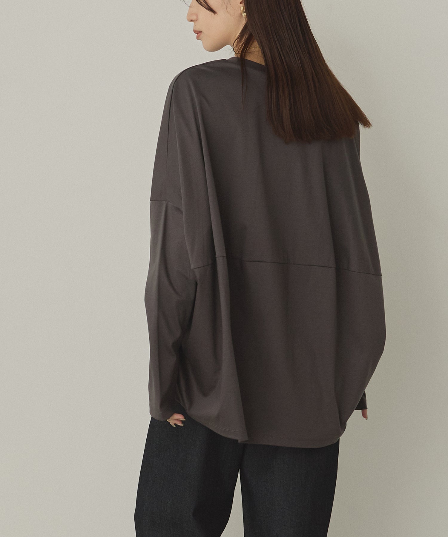 コクーンシルエット ロンT