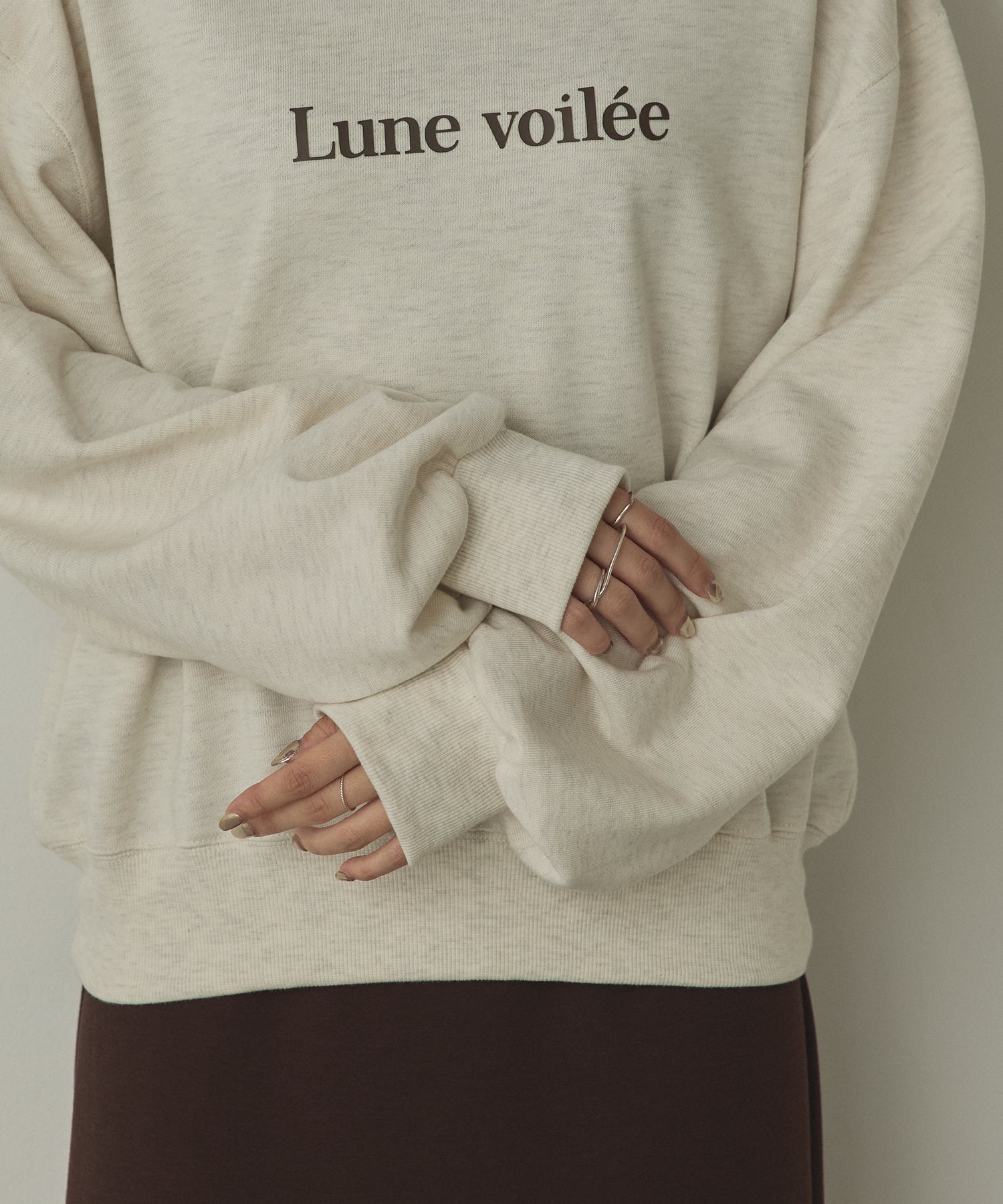 SILICONE PRINT SWEATSHIRT