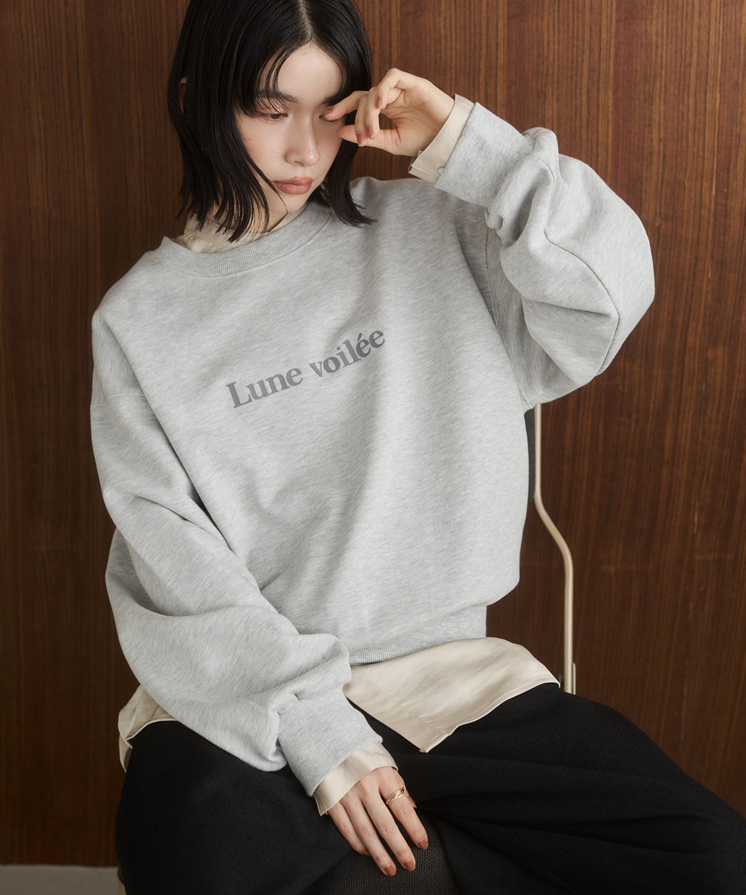 SILICONE PRINT SWEATSHIRT