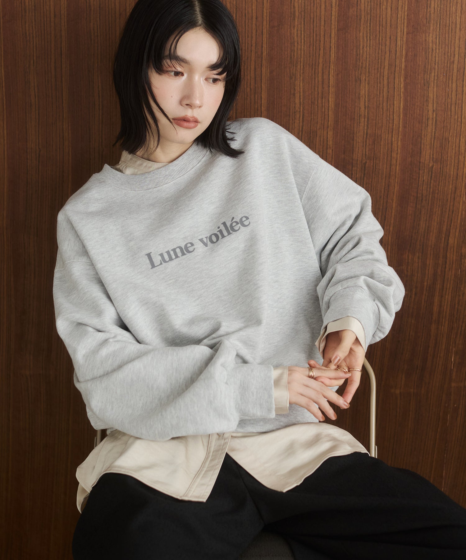 SILICONE PRINT SWEATSHIRT