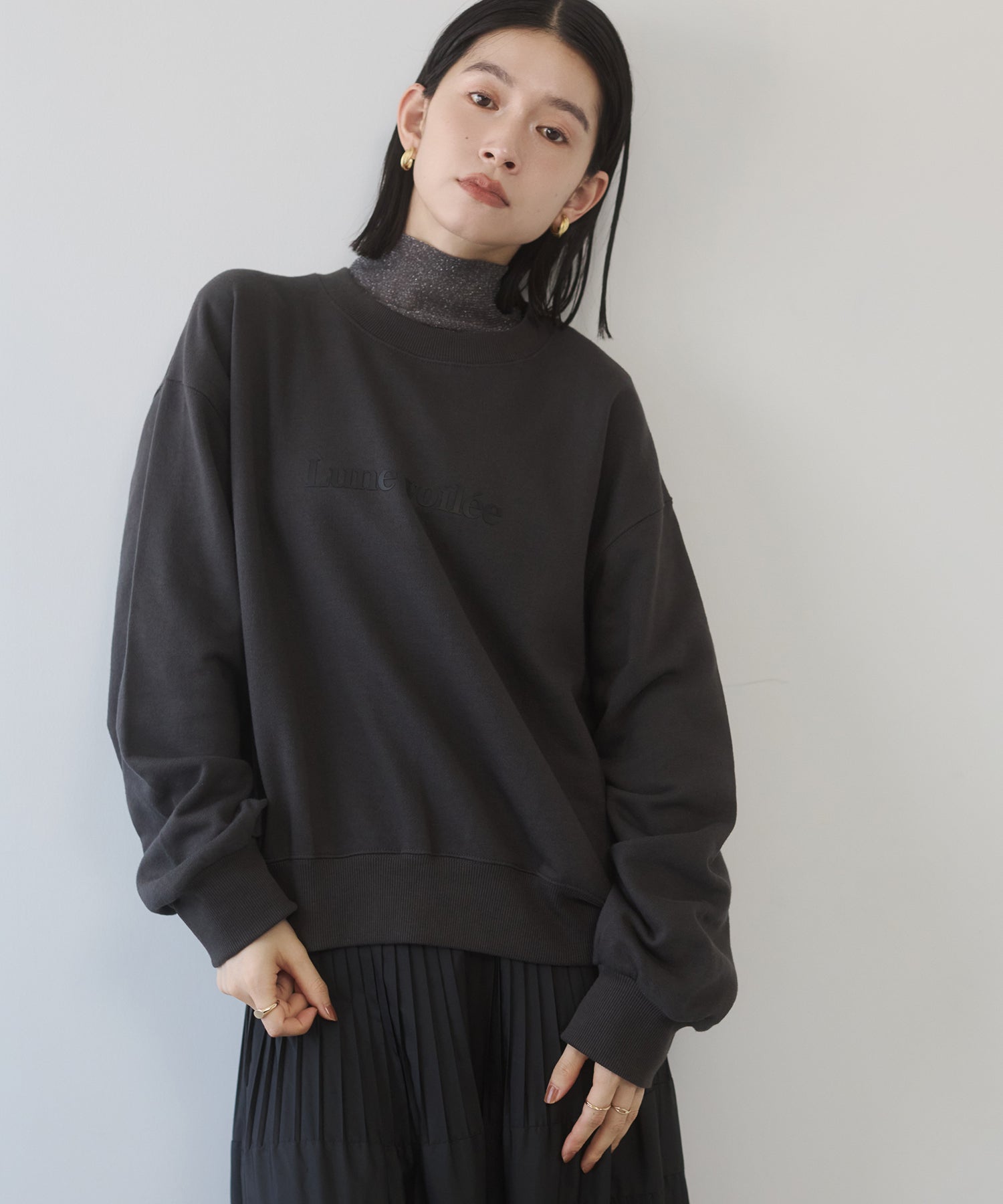 SILICONE PRINT SWEATSHIRT