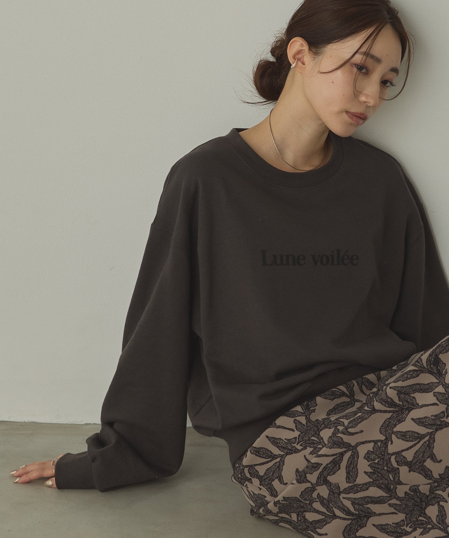 SILICONE PRINT SWEATSHIRT