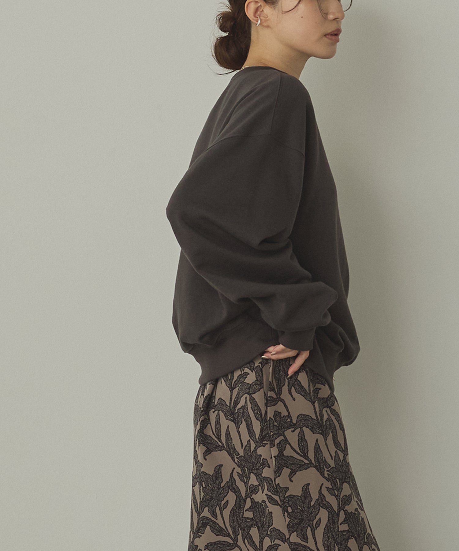 SILICONE PRINT SWEATSHIRT