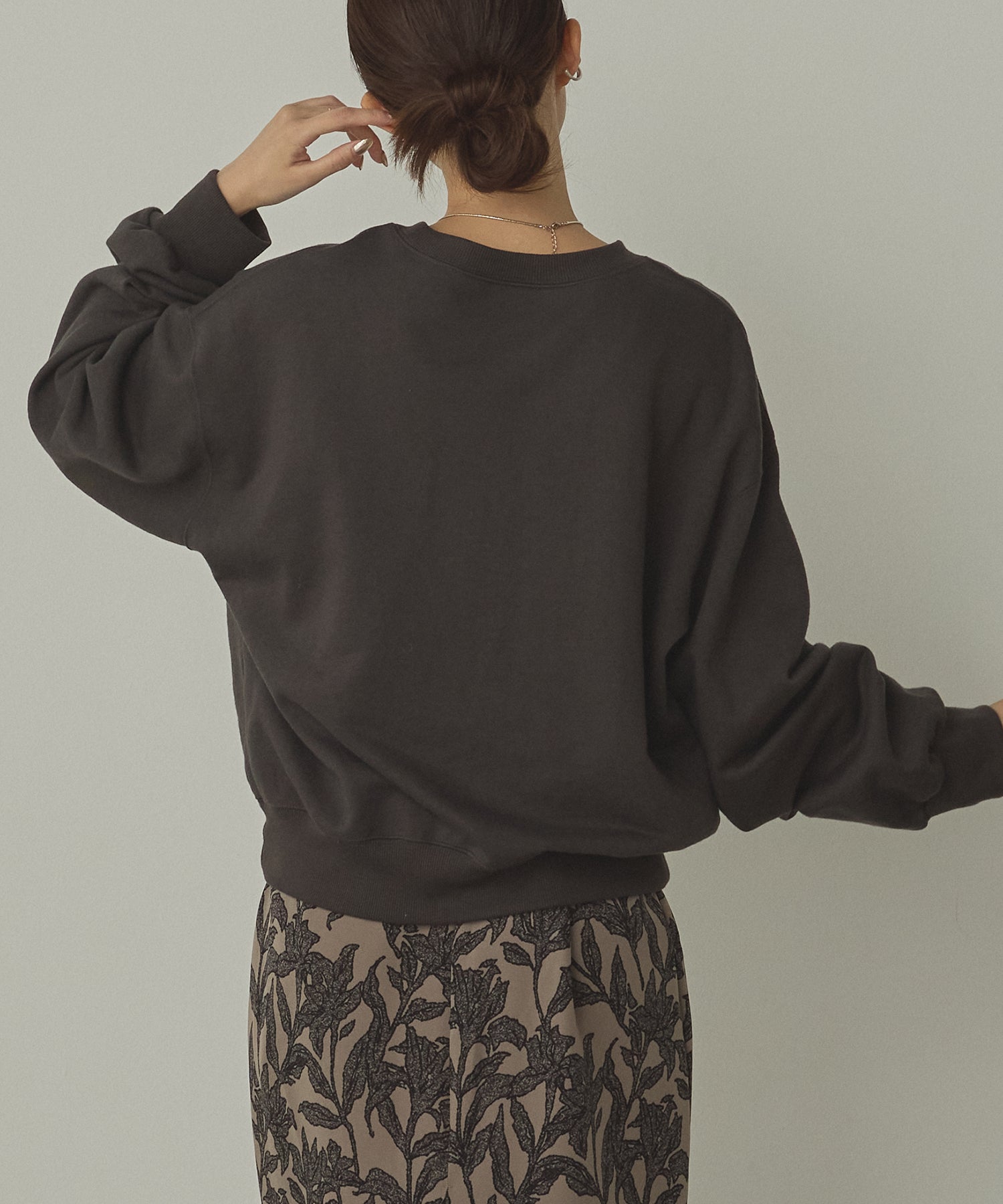 SILICONE PRINT SWEATSHIRT