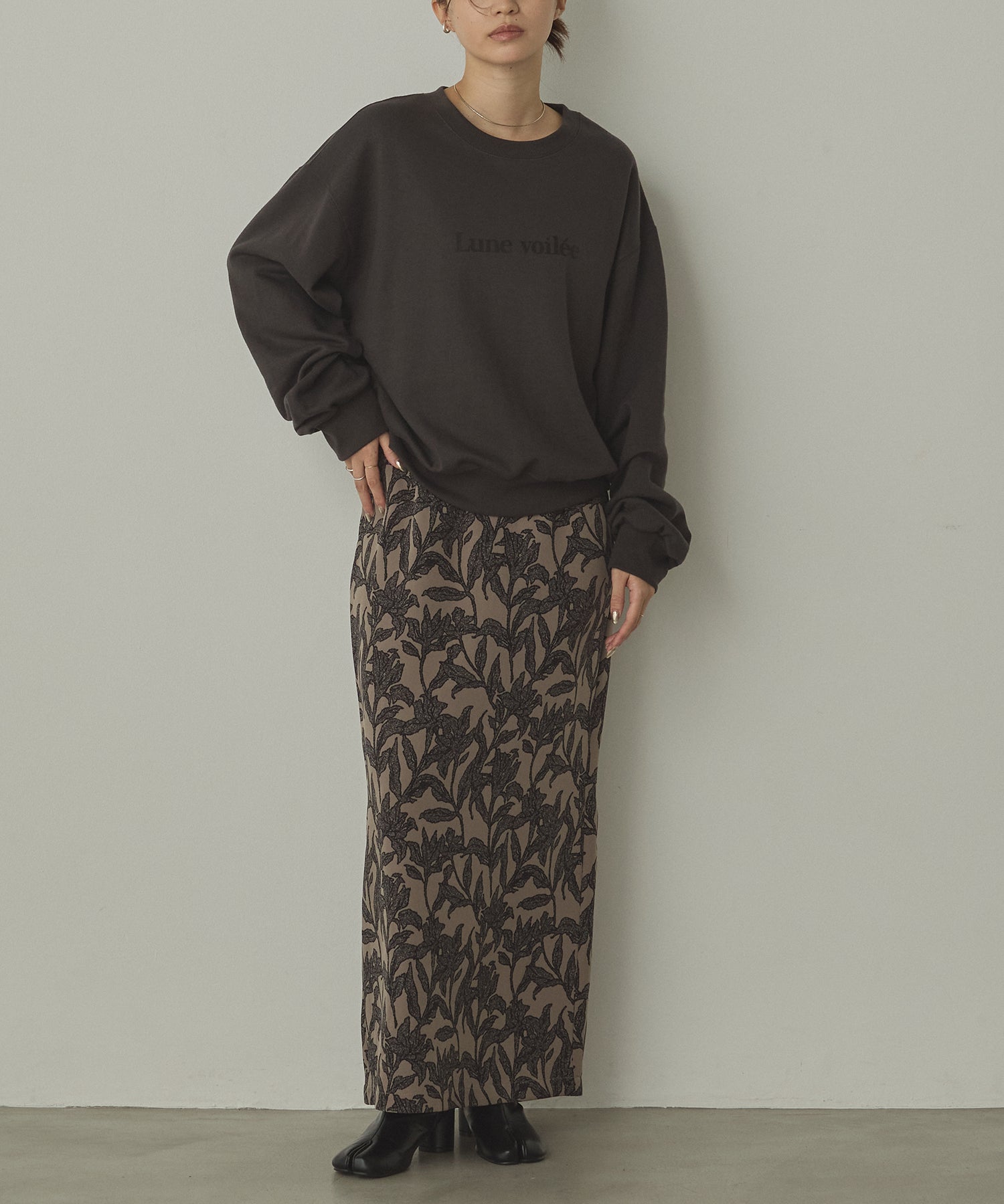 SILICONE PRINT SWEATSHIRT