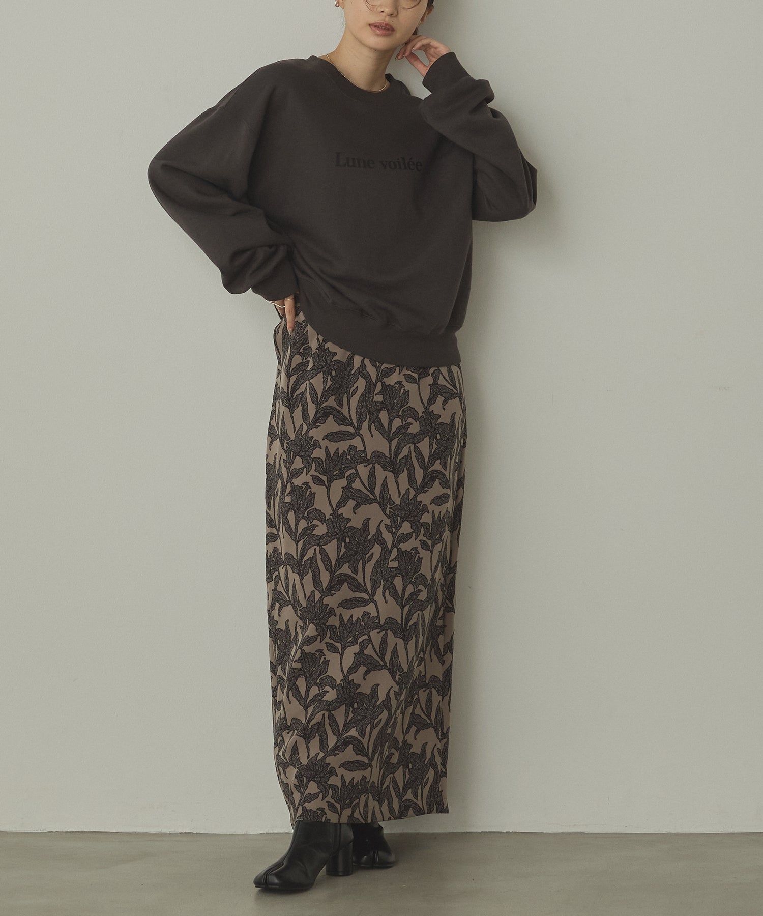 SILICONE PRINT SWEATSHIRT