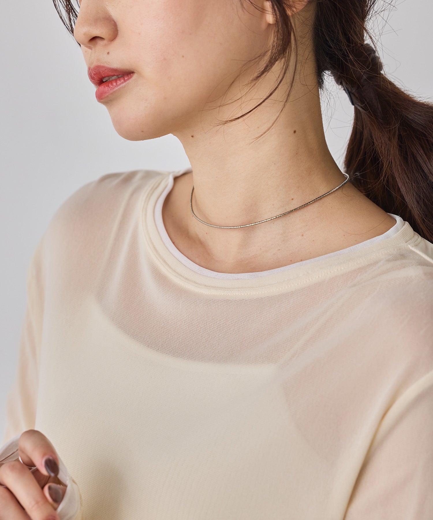 BICOLOR SHEER TOPS