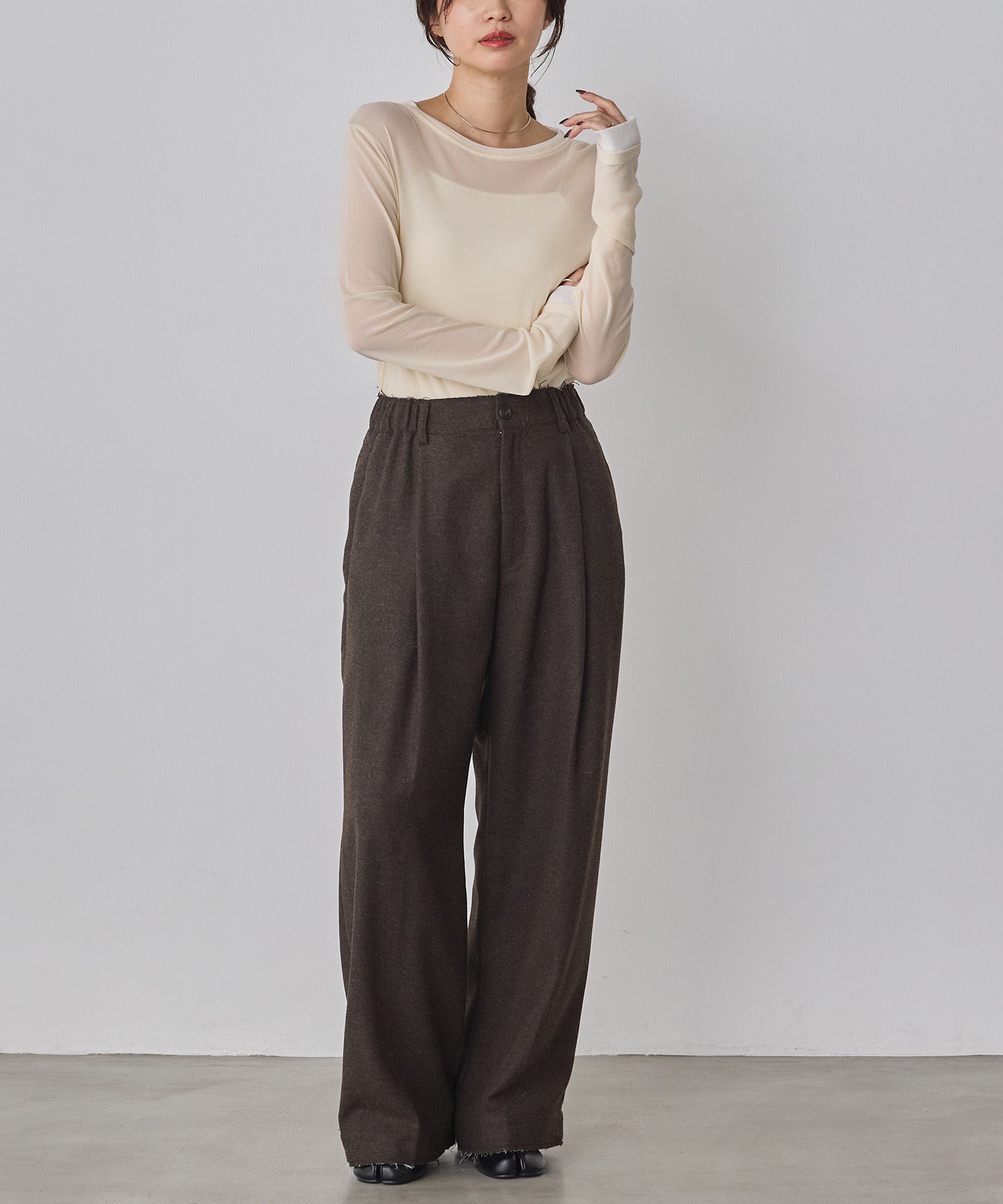 BICOLOR SHEER TOPS