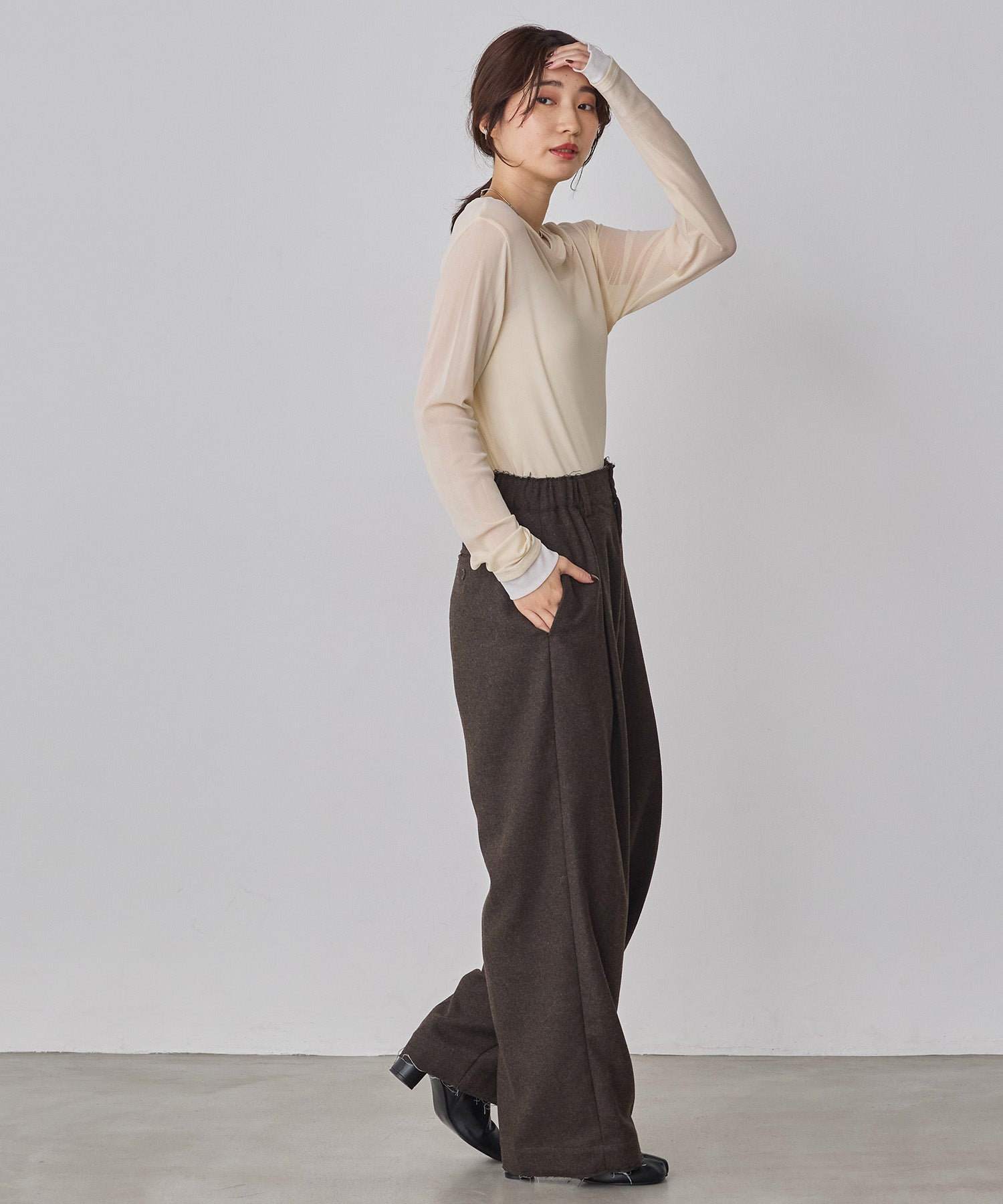 BICOLOR SHEER TOPS