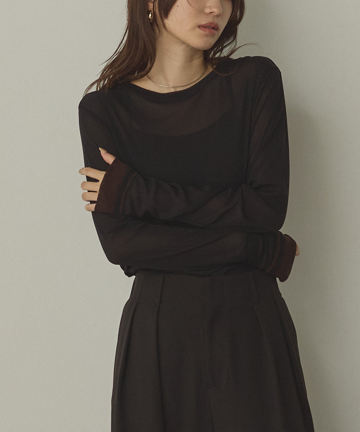 BICOLOR SHEER TOPS