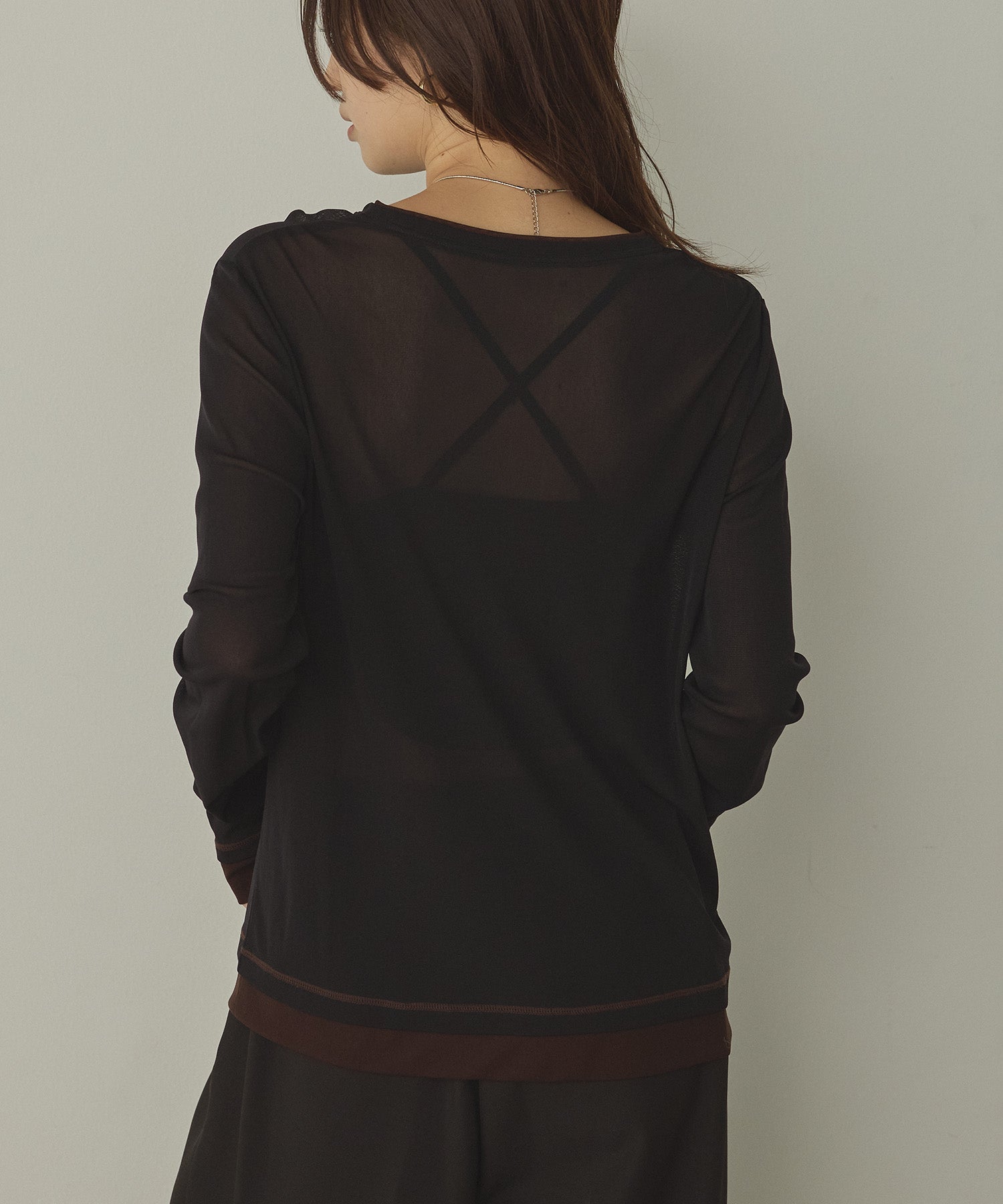 BICOLOR SHEER TOPS