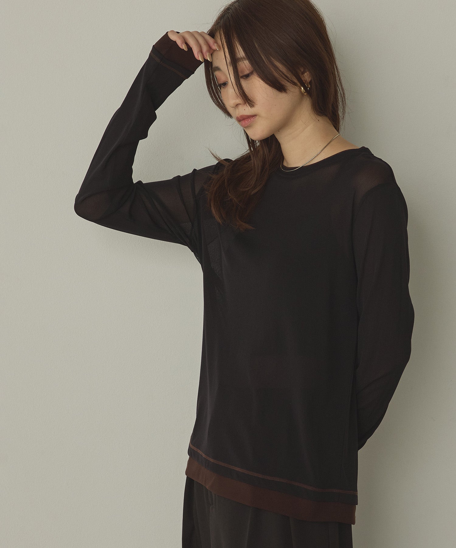 パワーネット バイカラー シアートップス