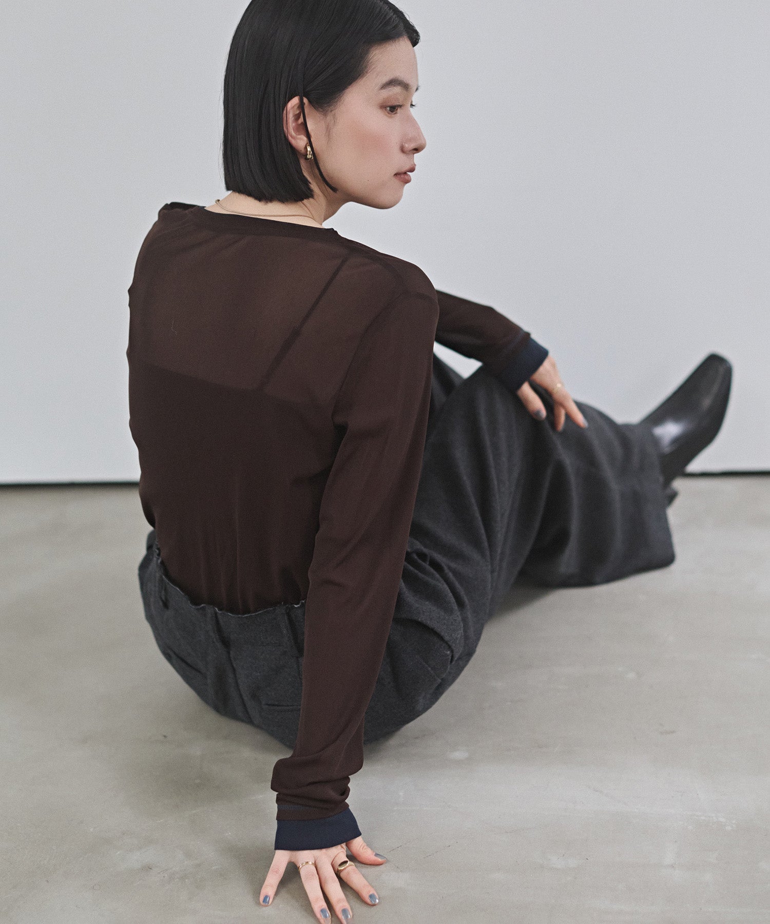 パワーネット バイカラー シアートップス