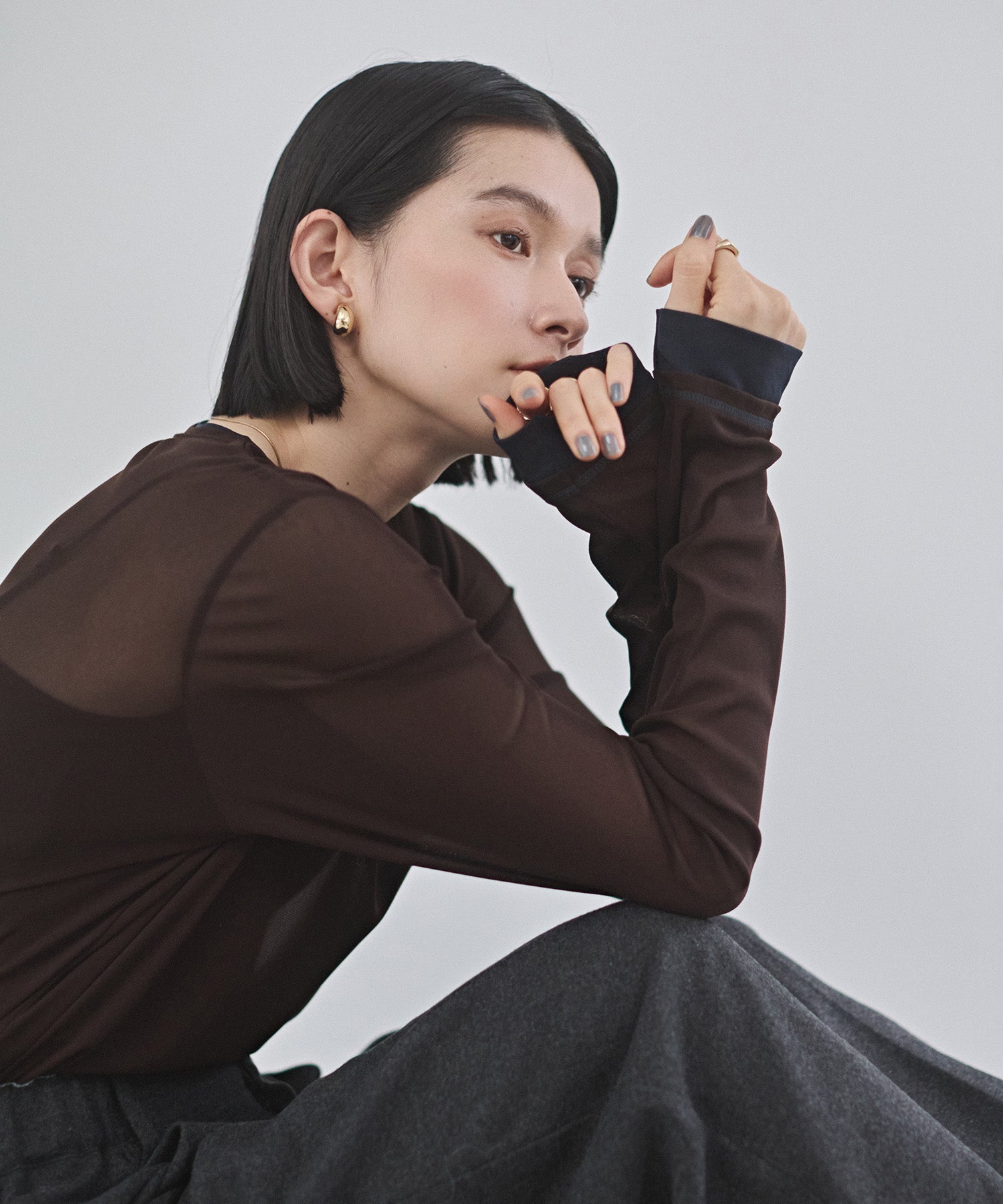 BICOLOR SHEER TOPS