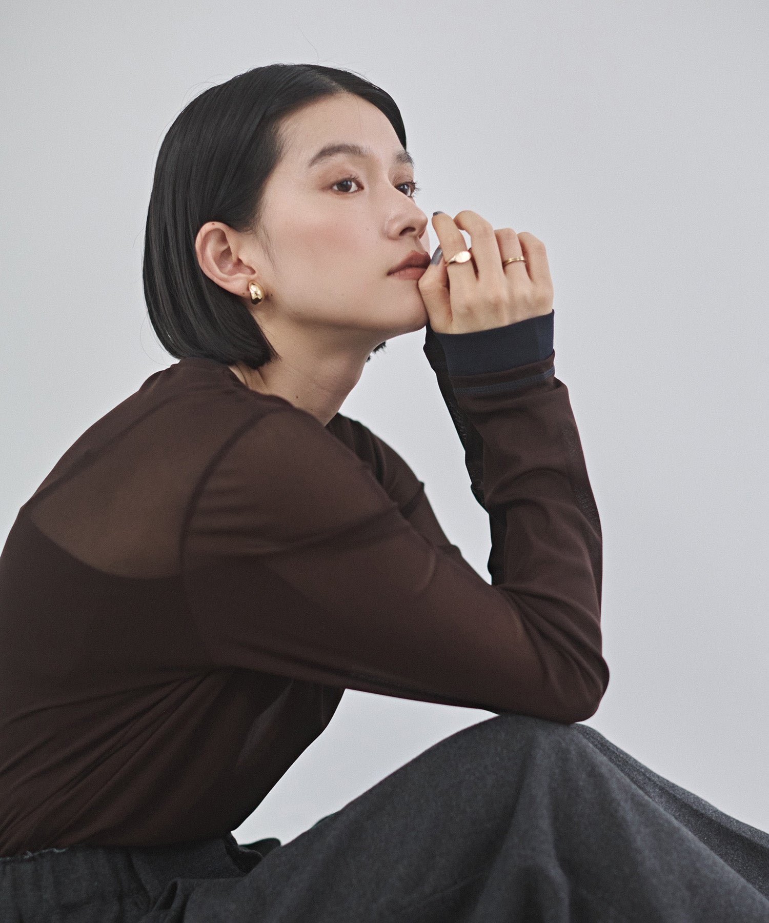 BICOLOR SHEER TOPS