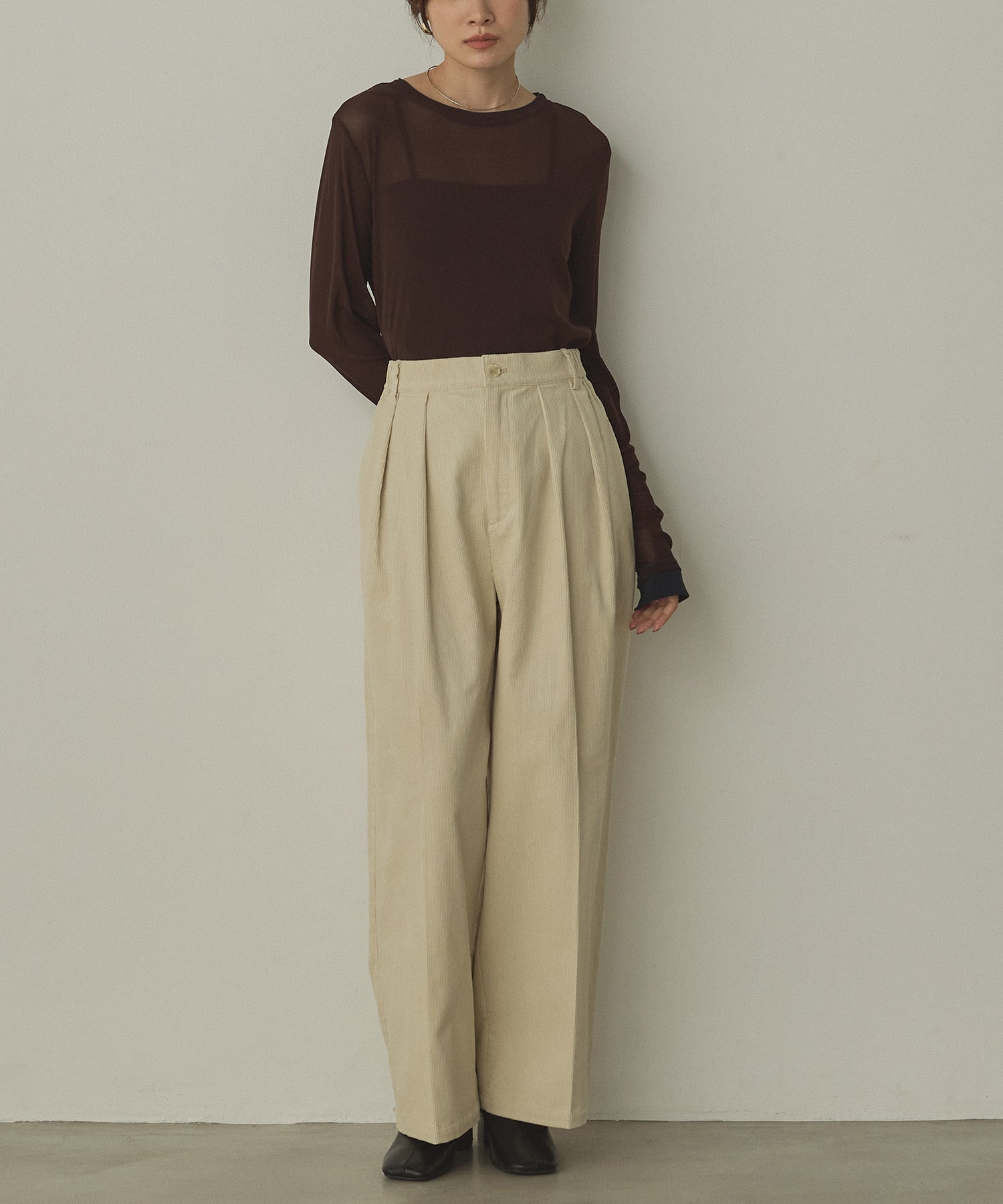 BICOLOR SHEER TOPS