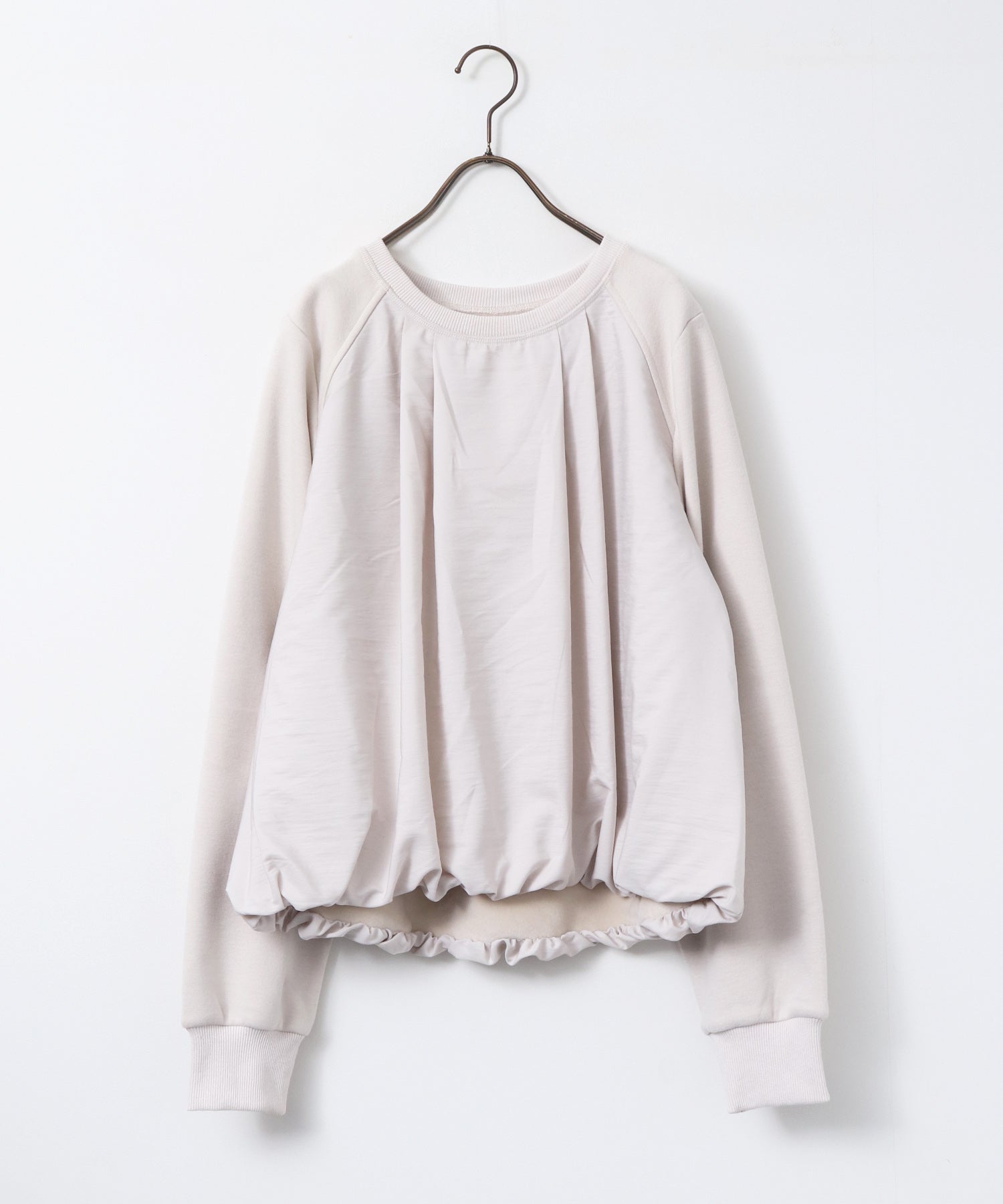 ベロアボンディング バルーンスウェット