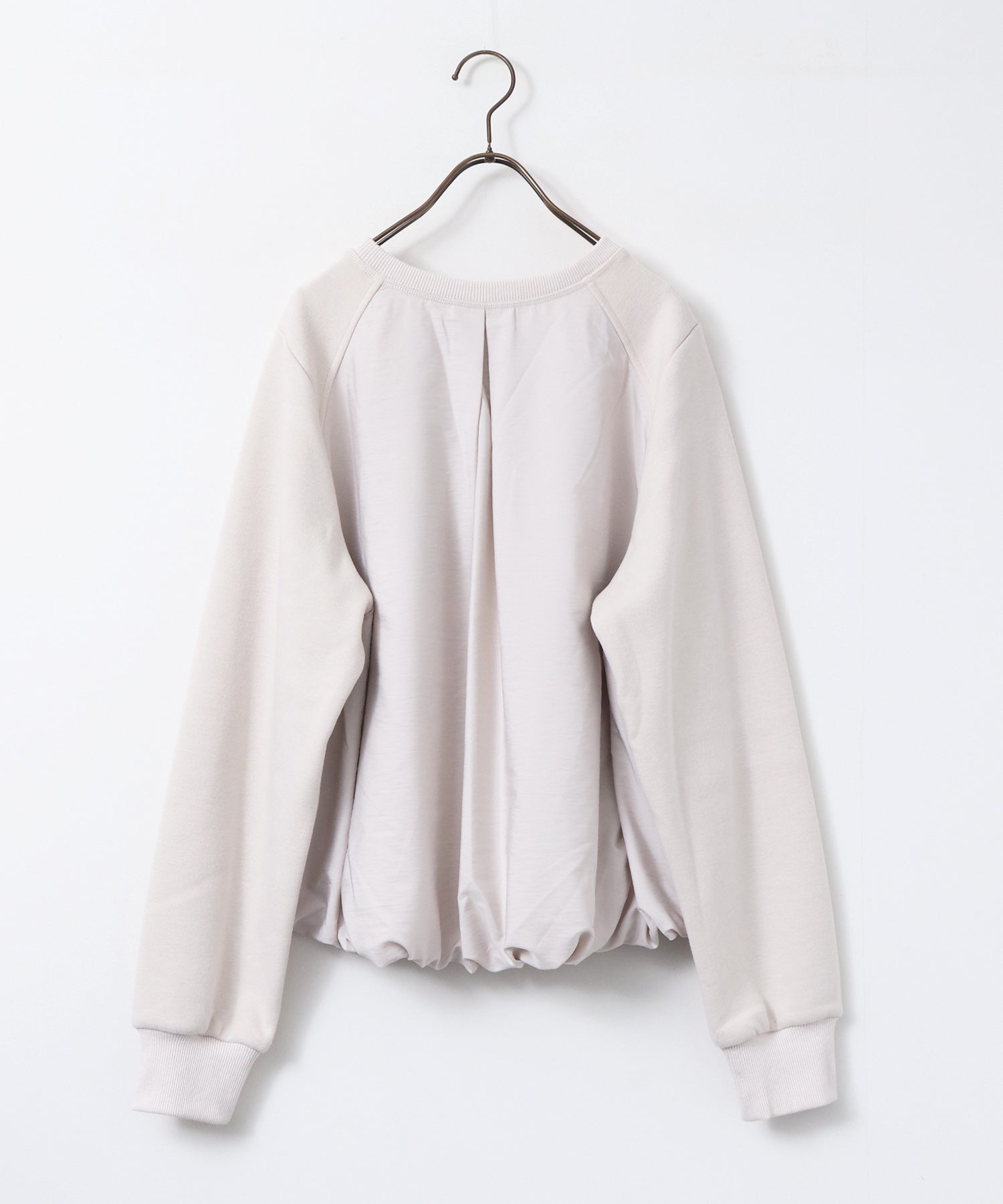 ベロアボンディング バルーンスウェット