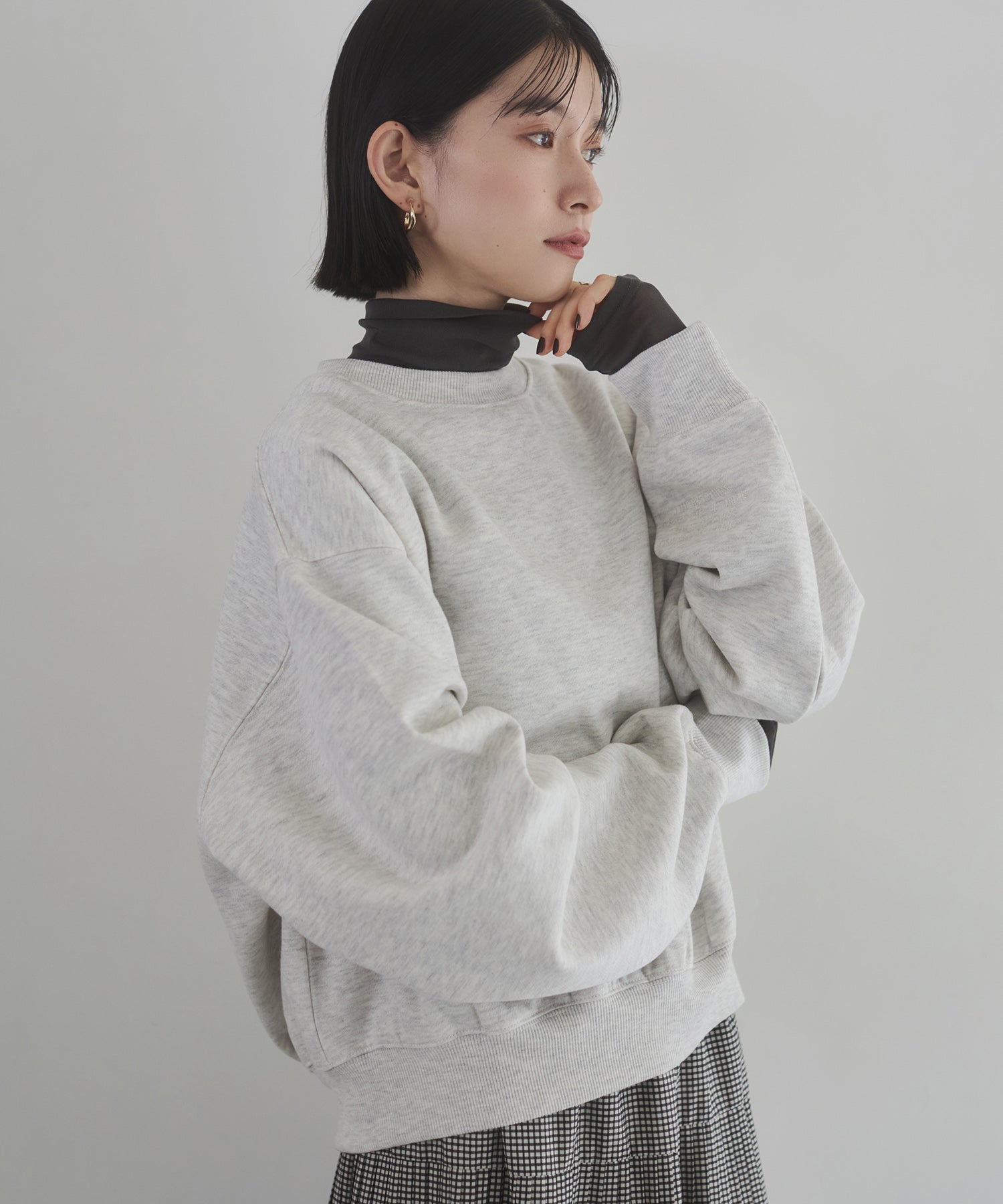 裏起毛 ロゴスウェット