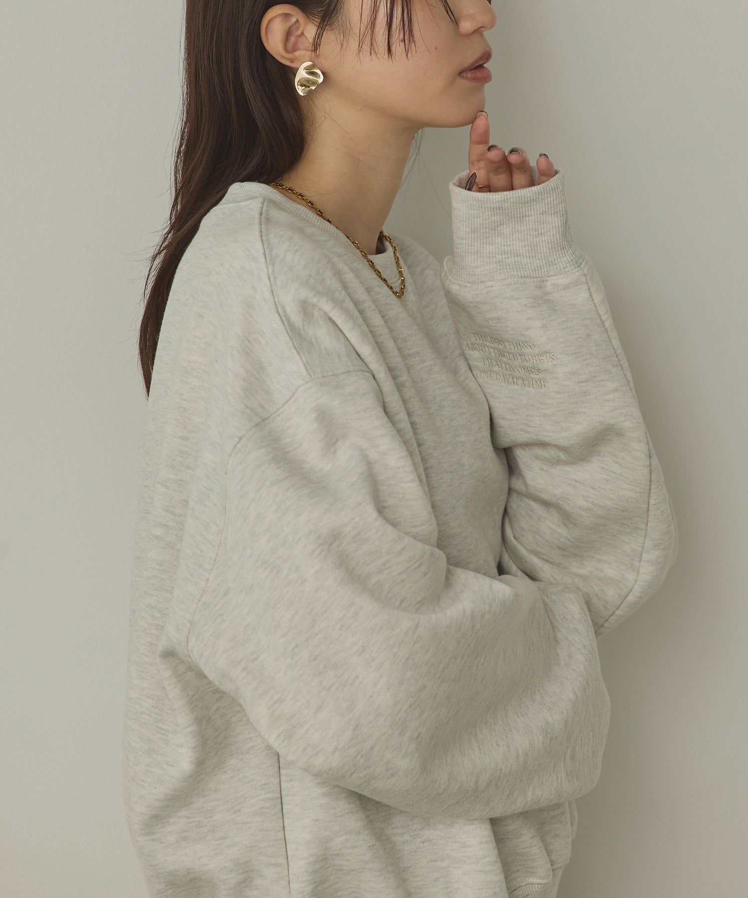 裏起毛 ロゴスウェット