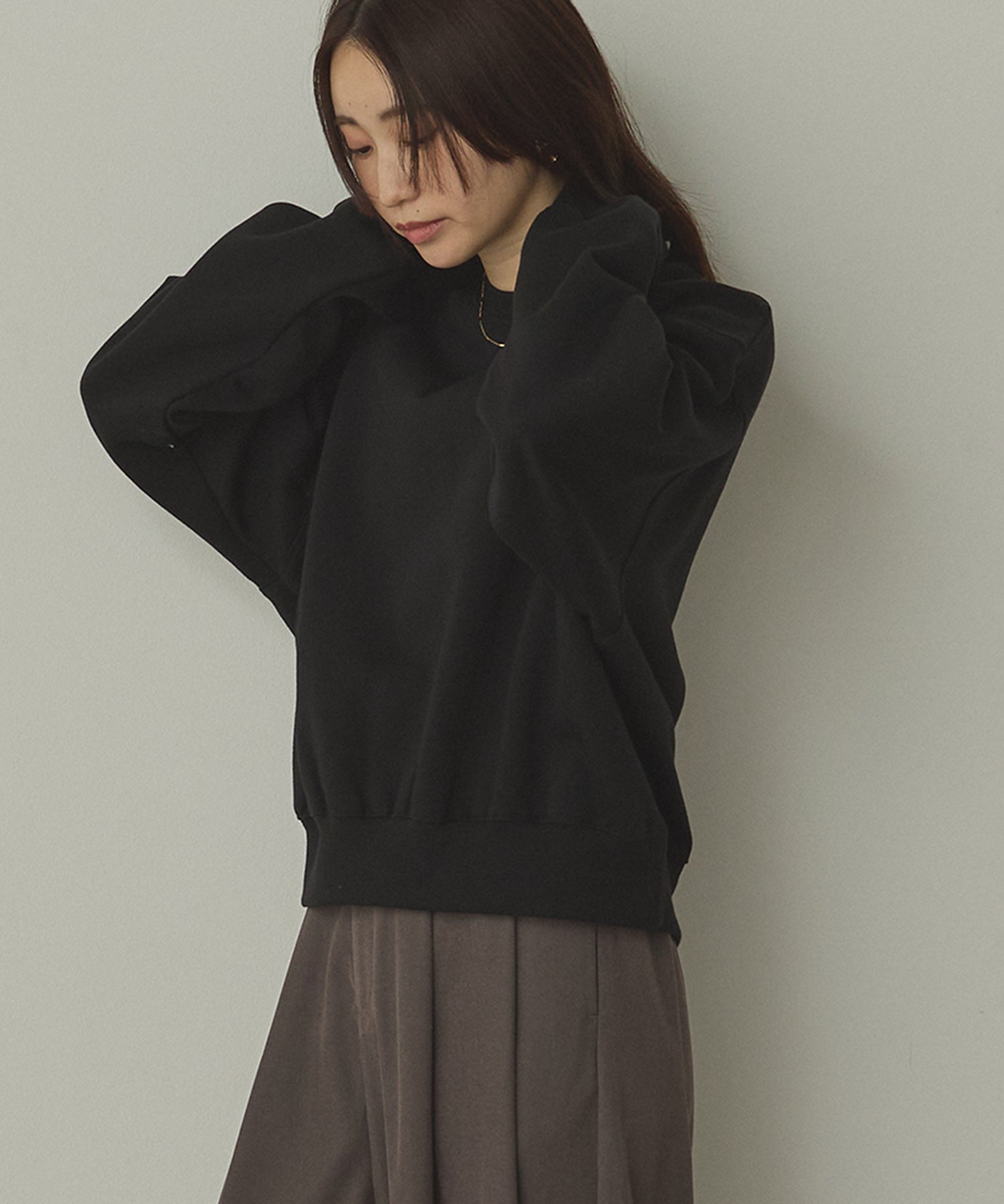 裏起毛 ロゴスウェット