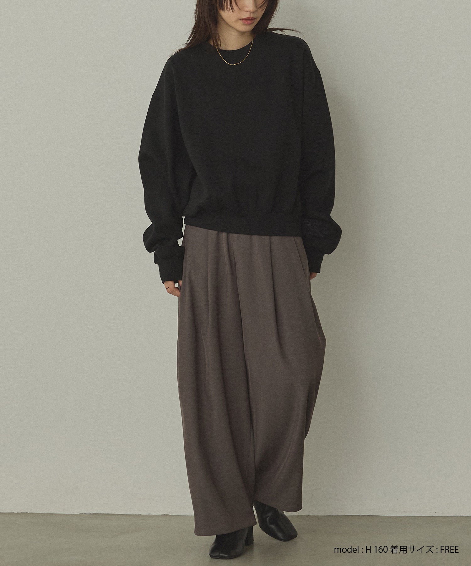 裏起毛 ロゴスウェット