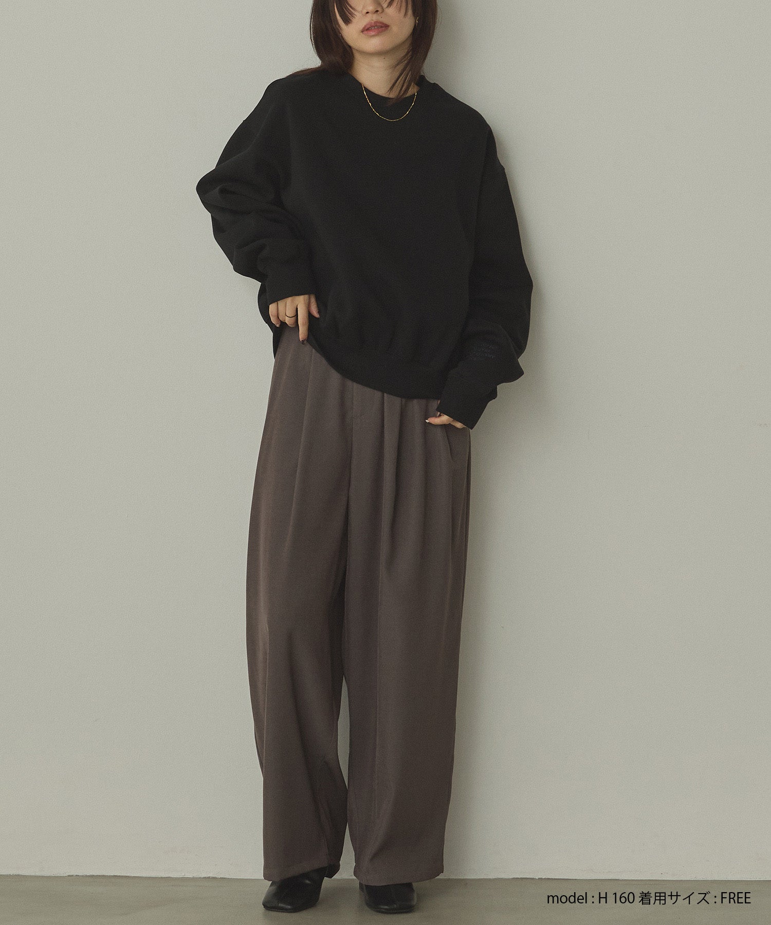 裏起毛 ロゴスウェット