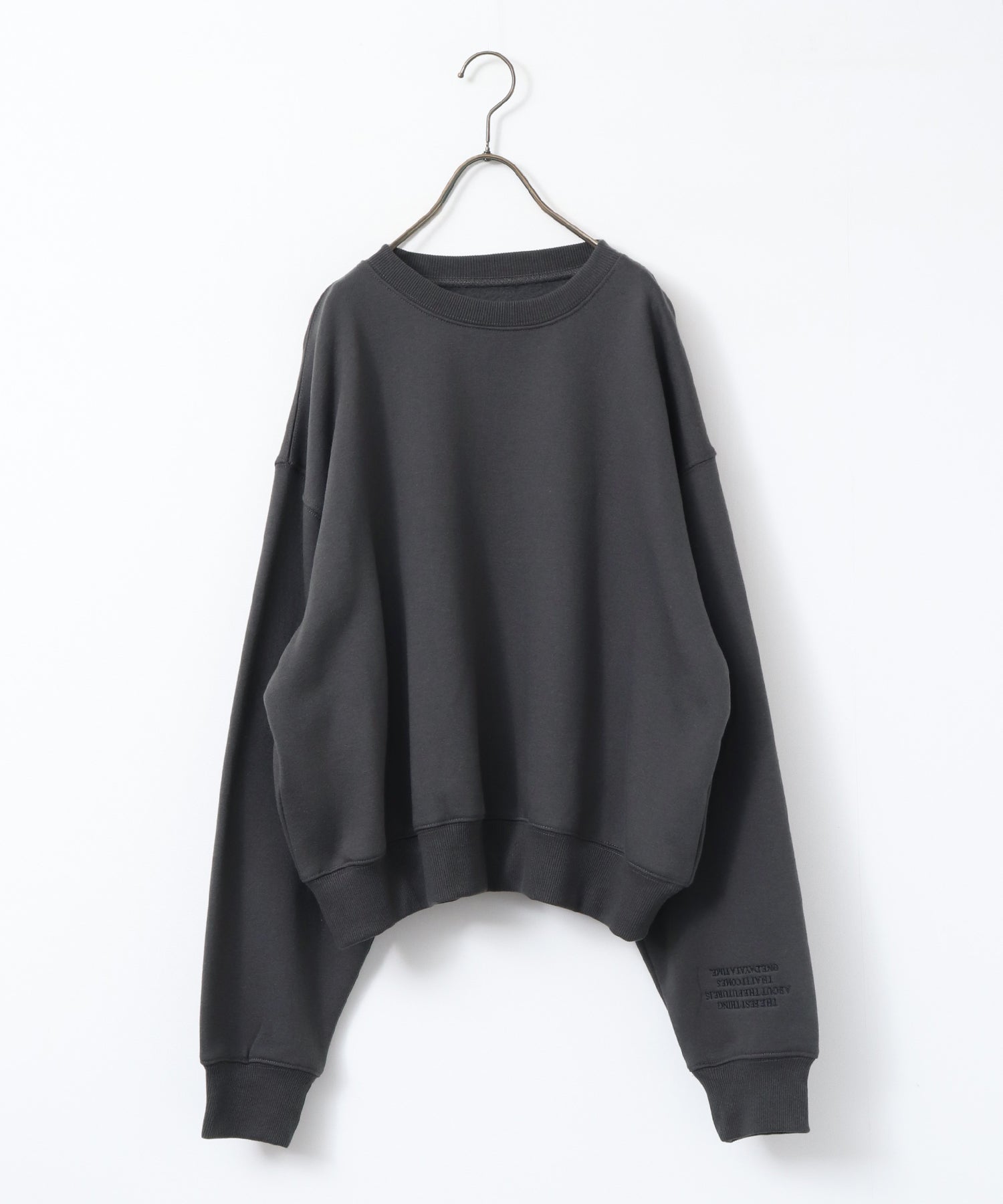 裏起毛 ロゴスウェット