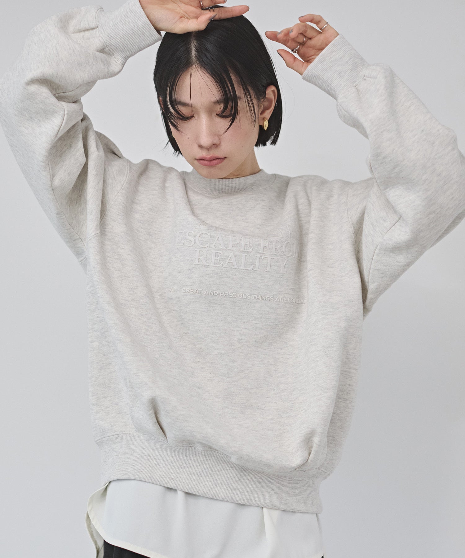 裏起毛 フロッキーロゴ スウェット