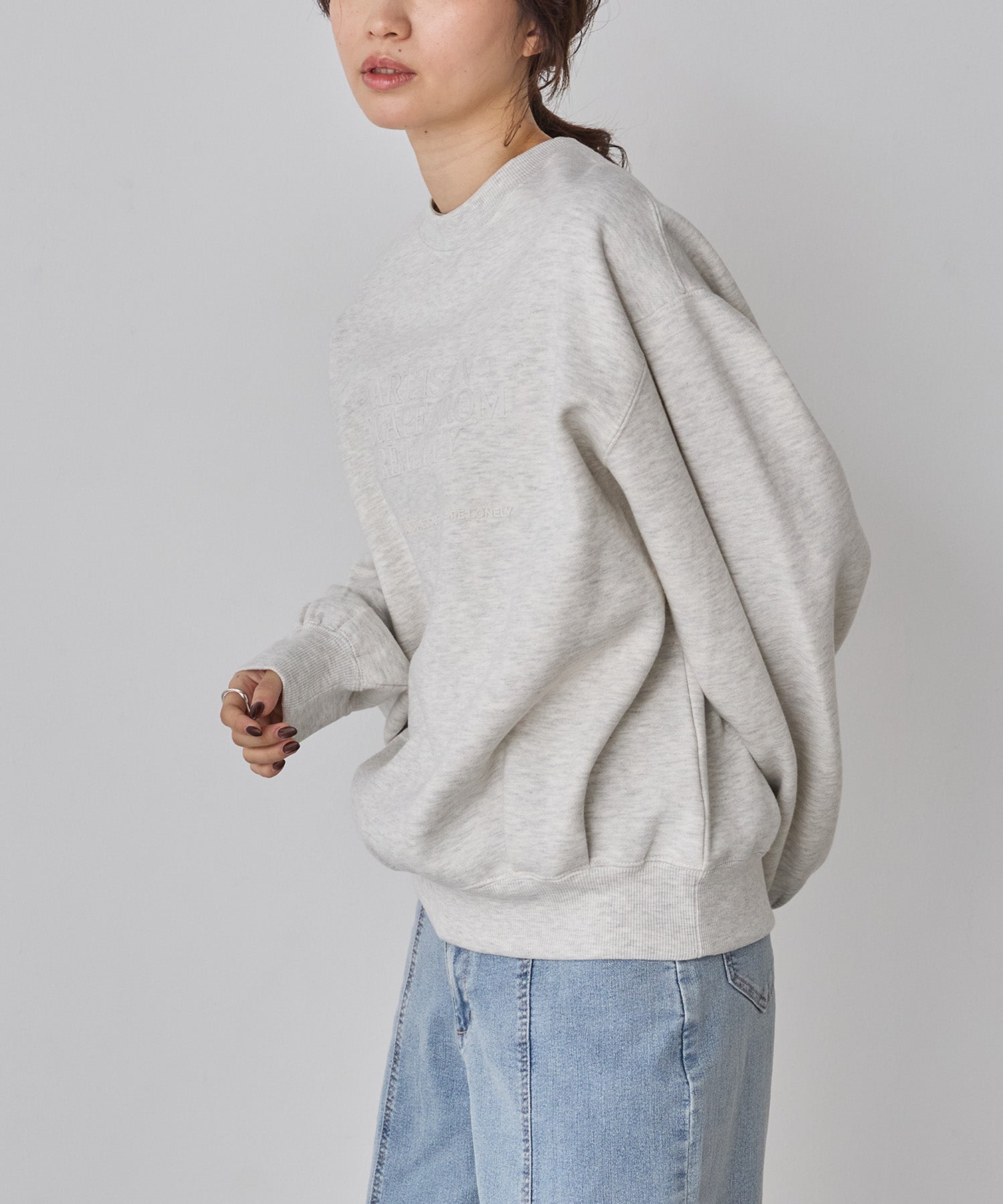 裏起毛 フロッキーロゴ スウェット