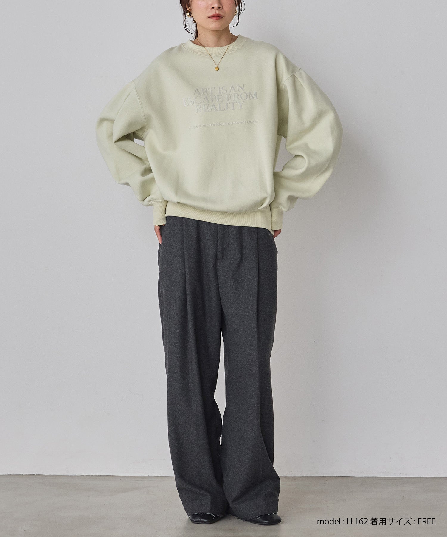 裏起毛 フロッキーロゴ スウェット