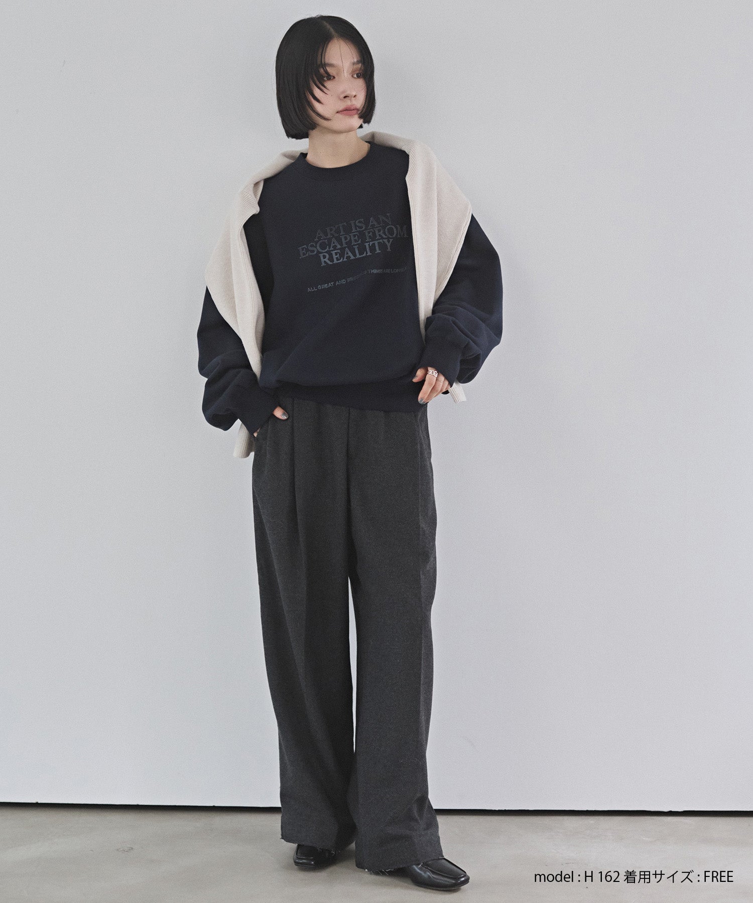 裏起毛 フロッキーロゴ スウェット